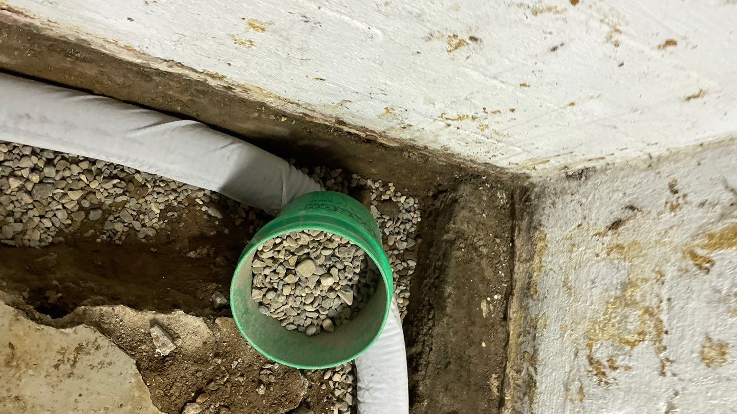 Interior Drain Tile & Yard French Drain in St. Paul, MN by Waterproofing Northeast