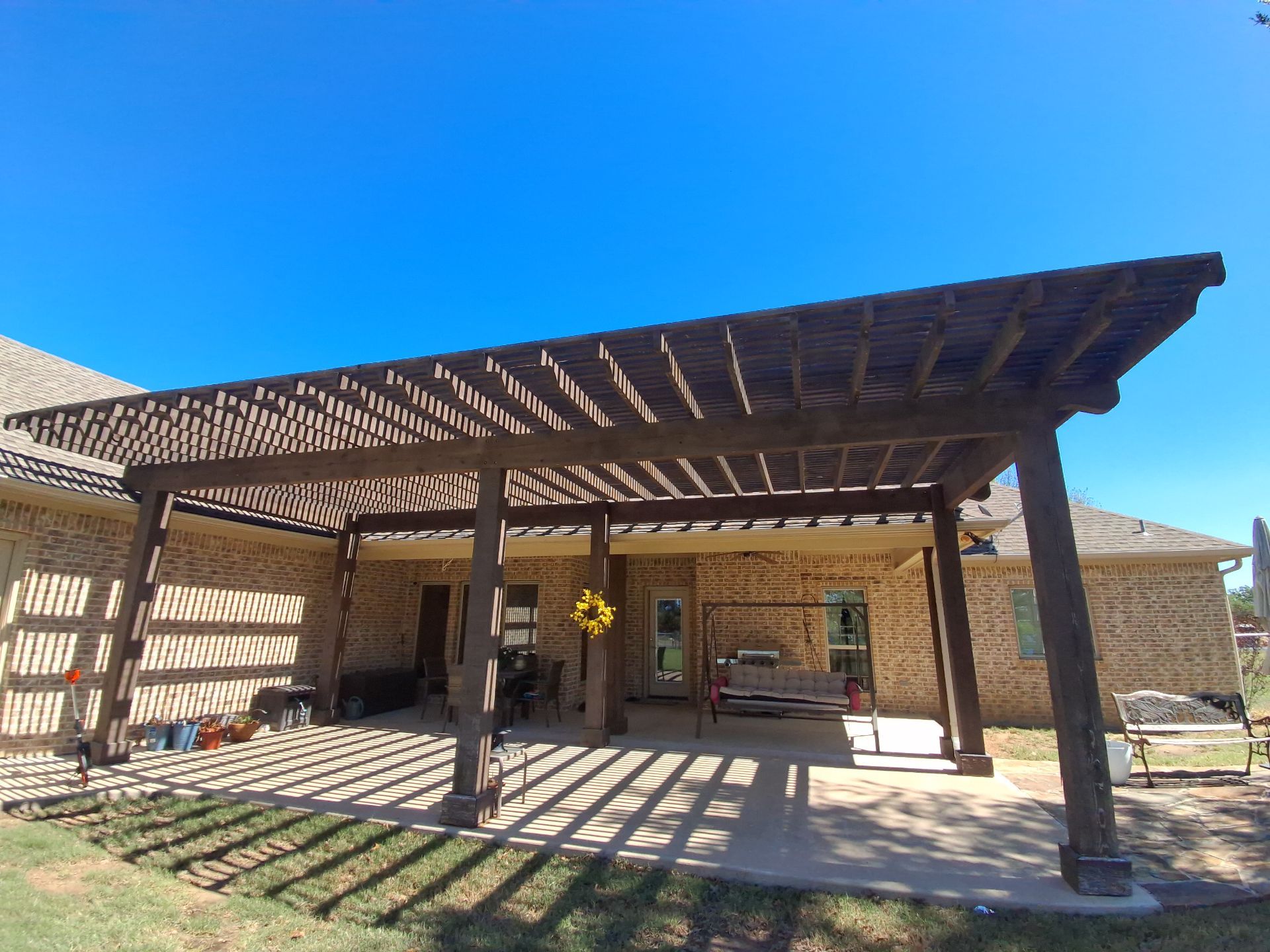 A Canton, TX Fresh Exterior Update & Pergola Refresh by Quality Coats Painting