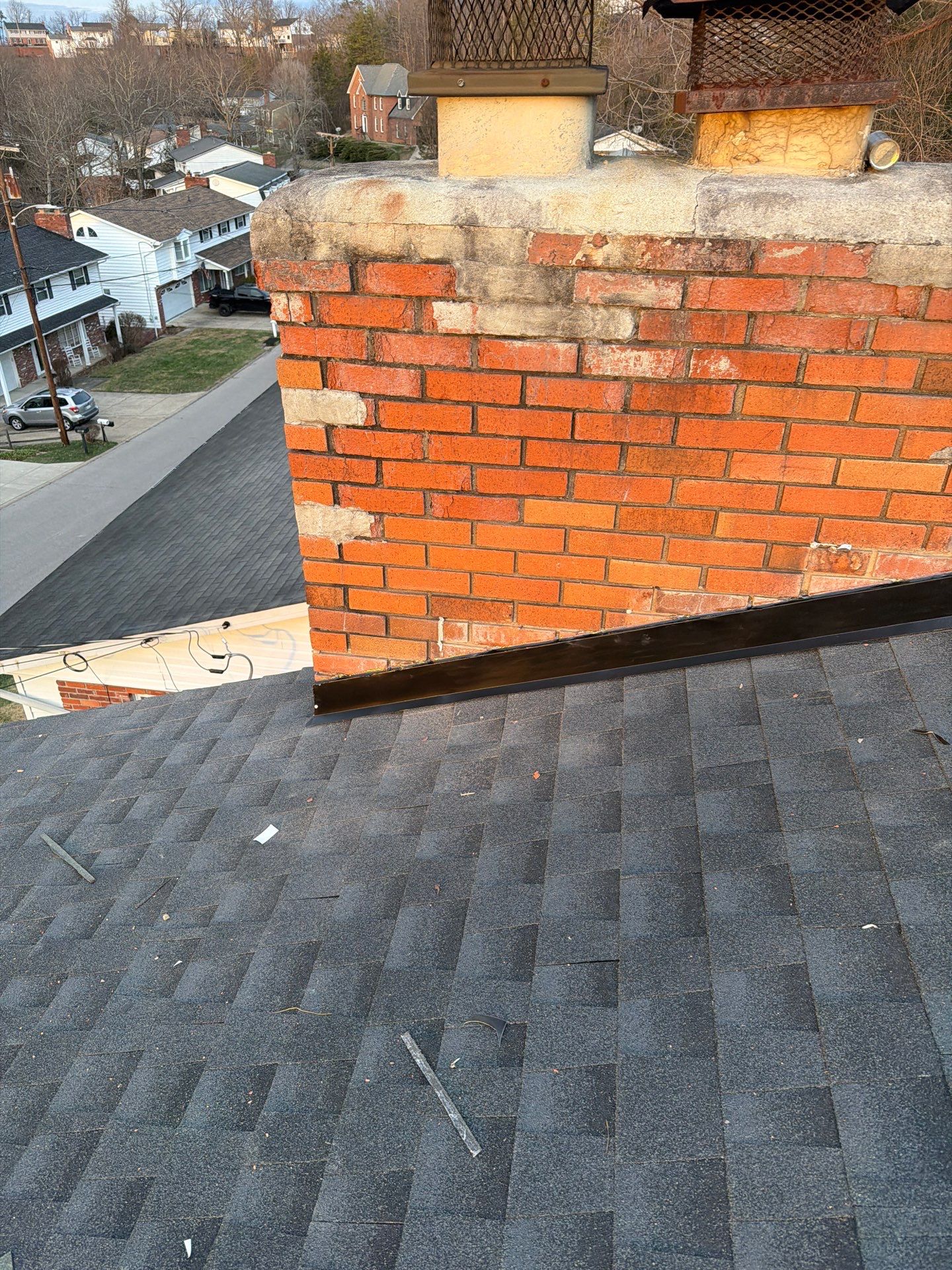 Residential Roofing Installation using GAF Timberline HDZ Charcoal by Rainstoppers Roofing