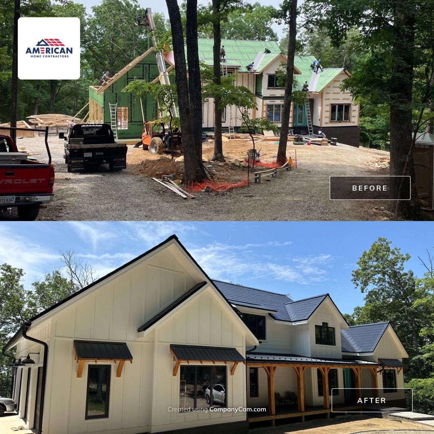 New Construction with Tesla Solar Roof + Powerwall by American Home Contractors
