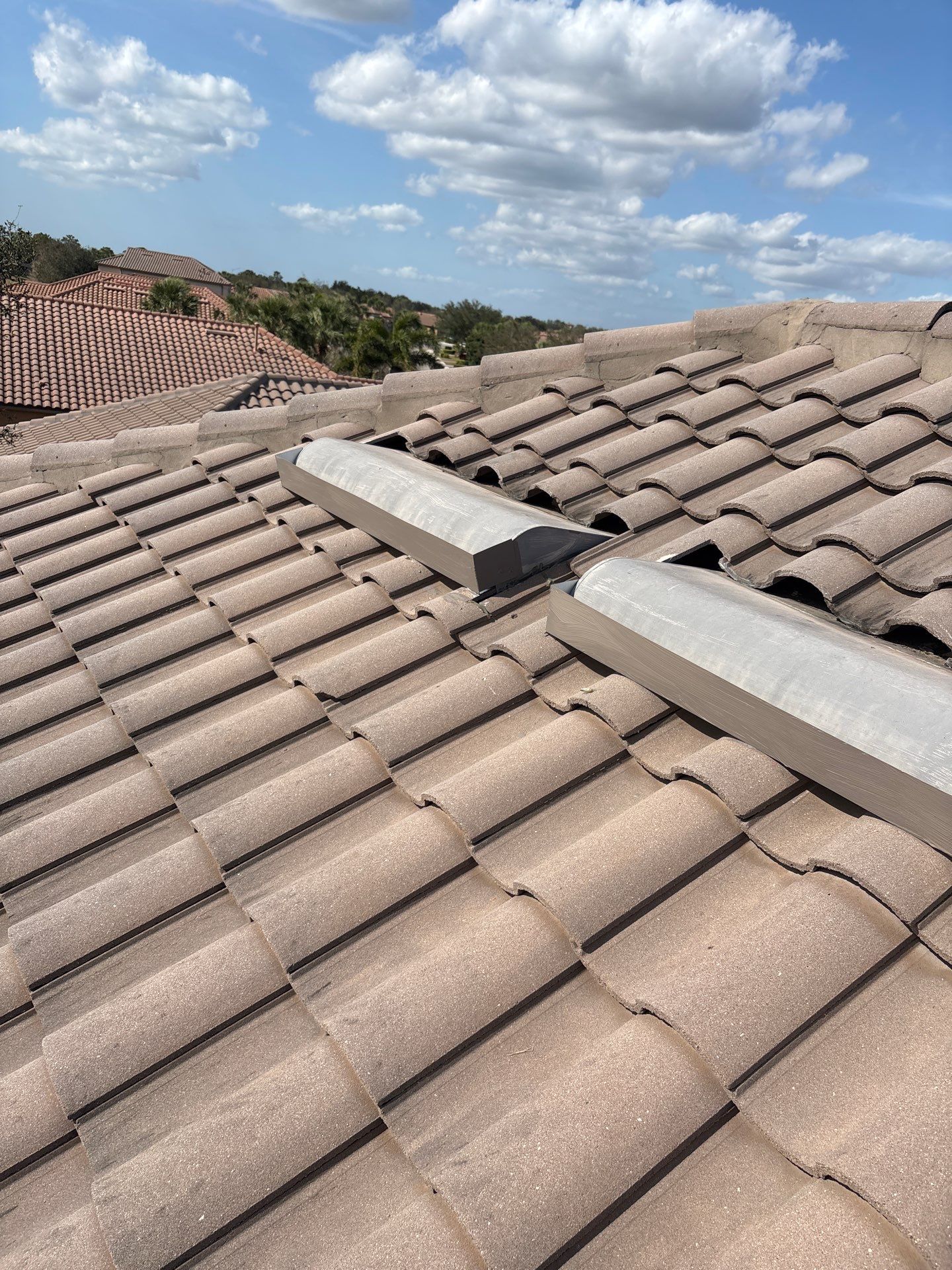 Residential Tile Roofing Repair at the Esplanade Golf & Country Club at Lakewood Ranch by Gopher Roofing
