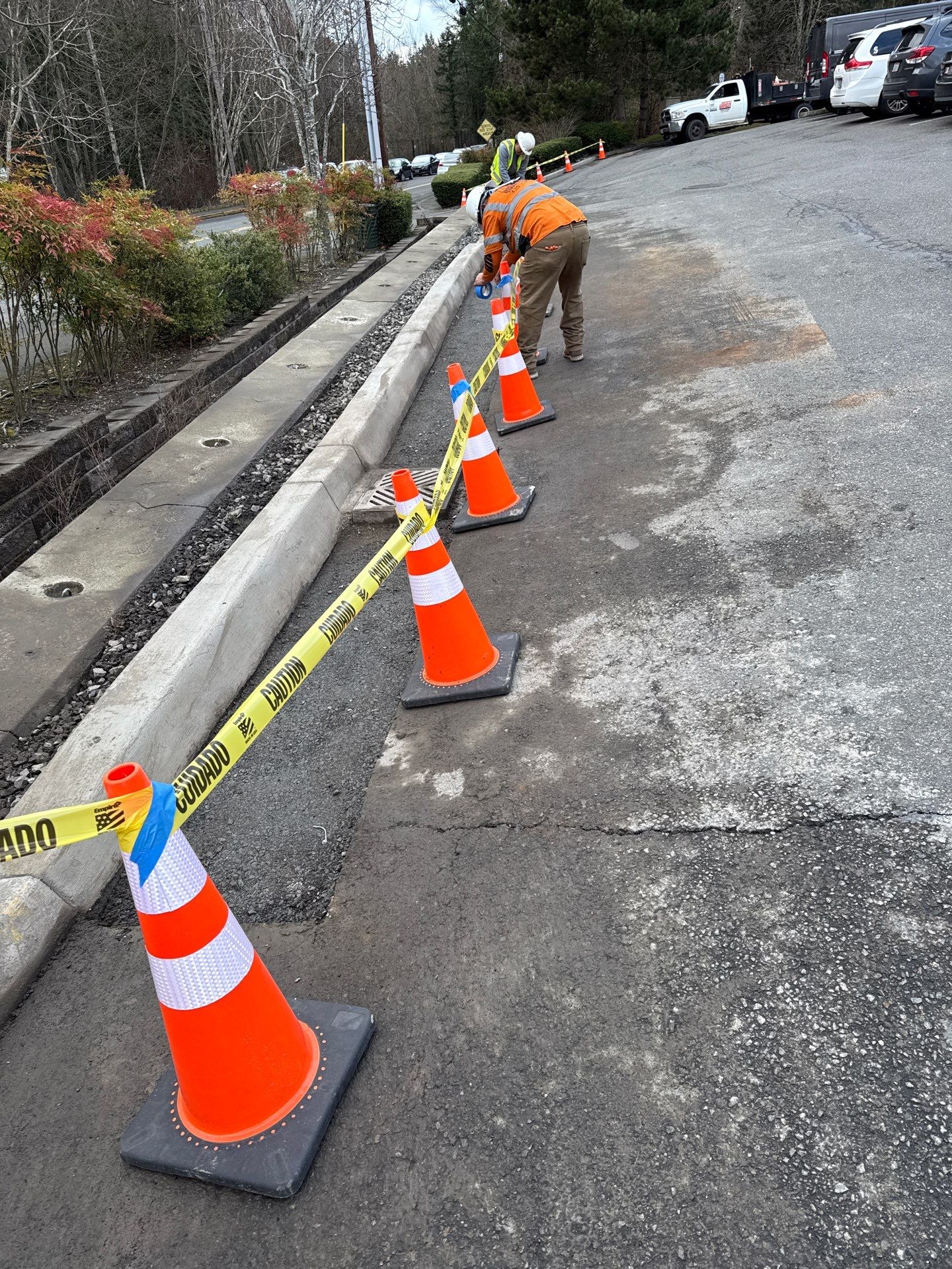 Striping, Asphalt Patch Repair & Concrete Curbing | Edmonds  by Jireh Asphalt & Concrete Inc 
