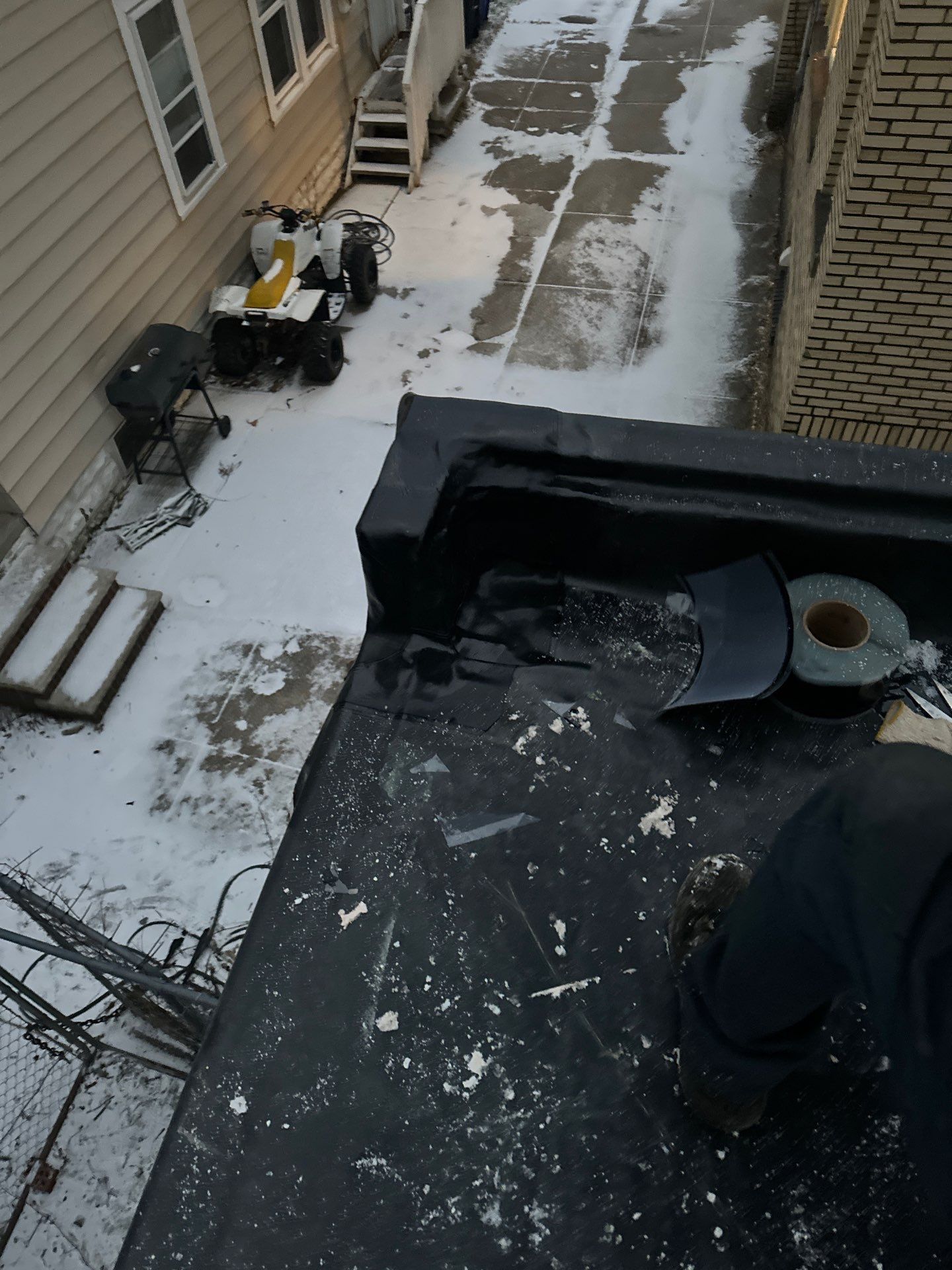 Commercial Roofing using TPO by Absolute Roofing and Construction