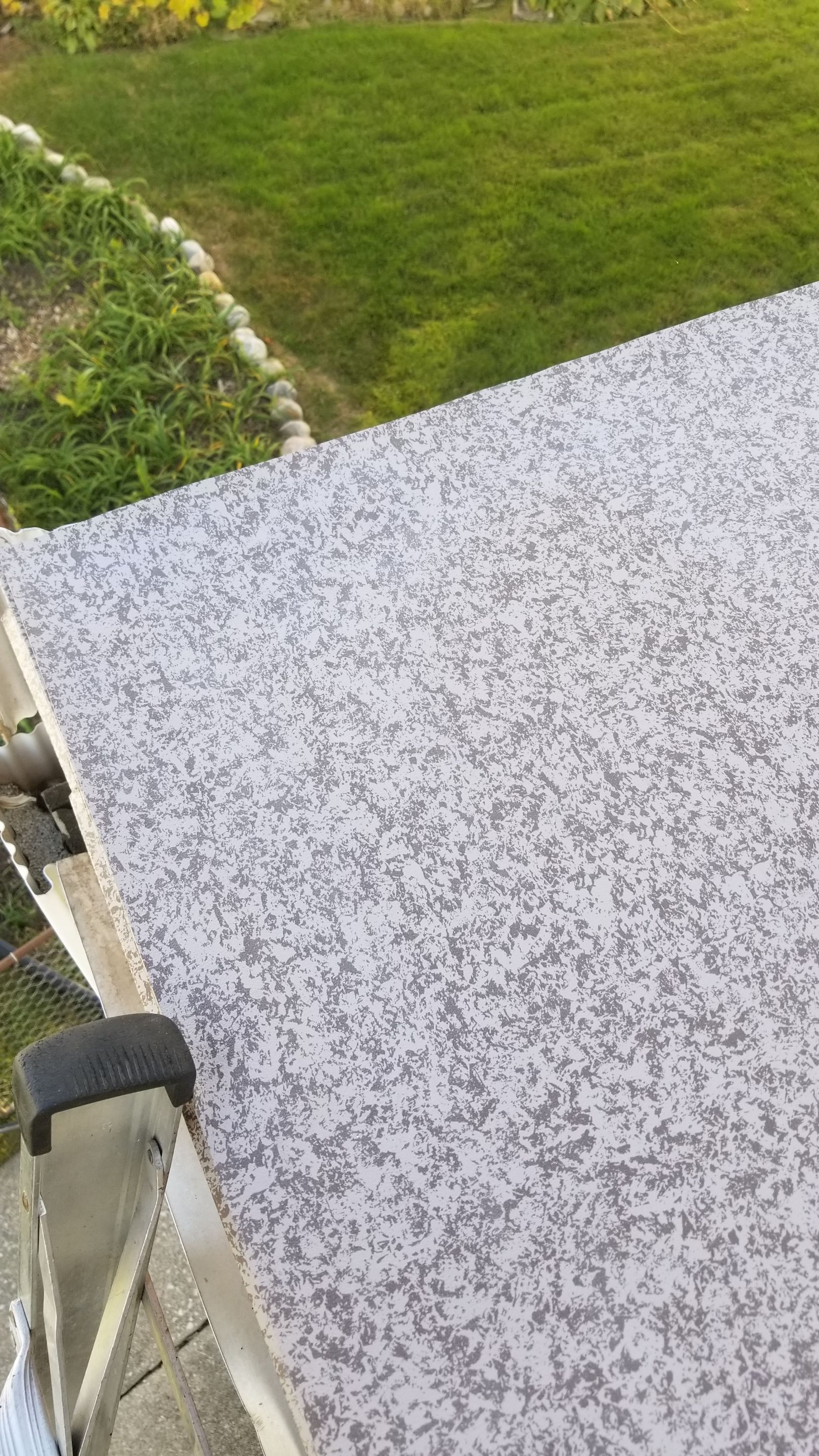 Rebuild balcony flat roofing TREX decking stairway and Railings in Wyandotte, MI by Northwest Construction 