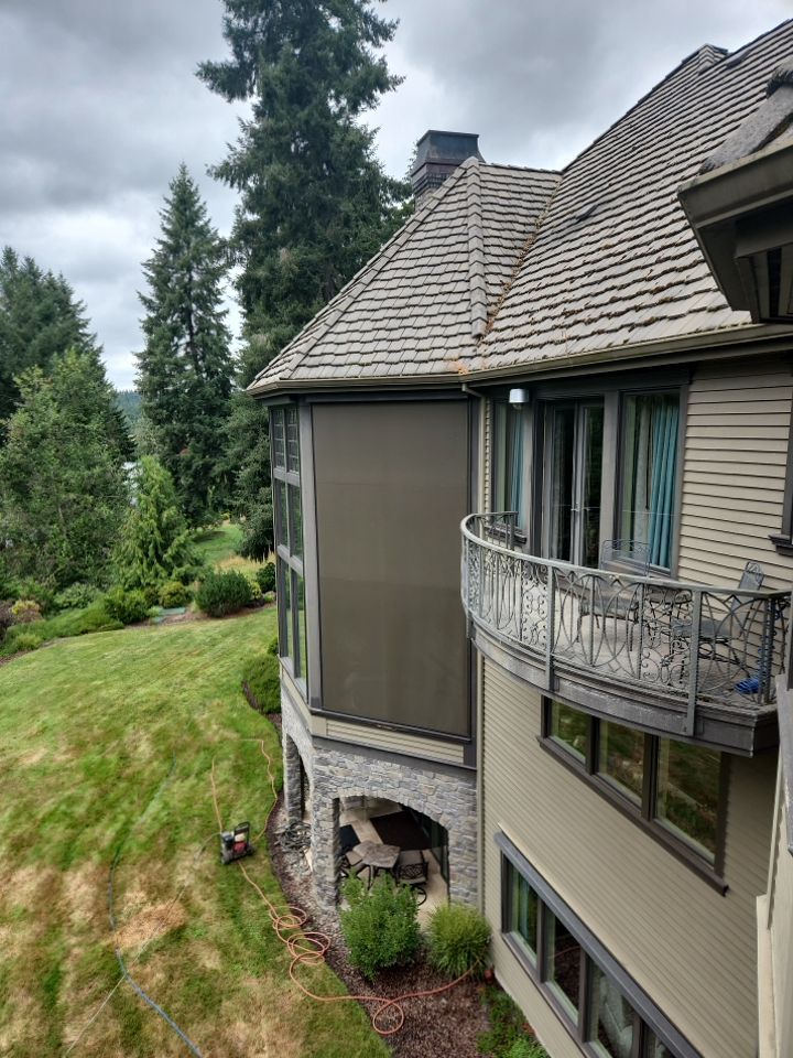 Moss Removal/ Treatment using Biocide by Willamette Outdoor Wash LLC