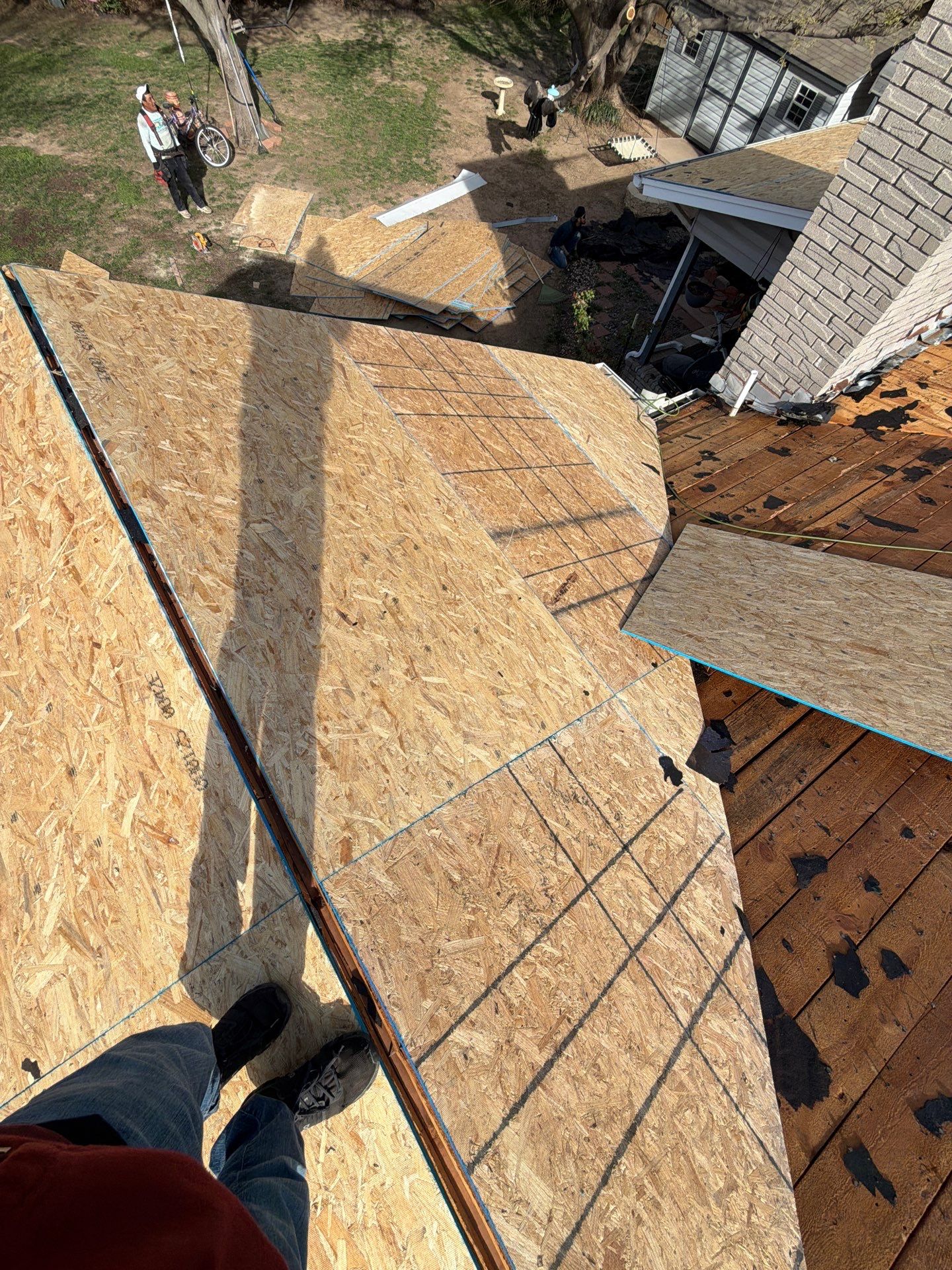 Buh-bye space decking!  by BANA Roofing and Solar Supply