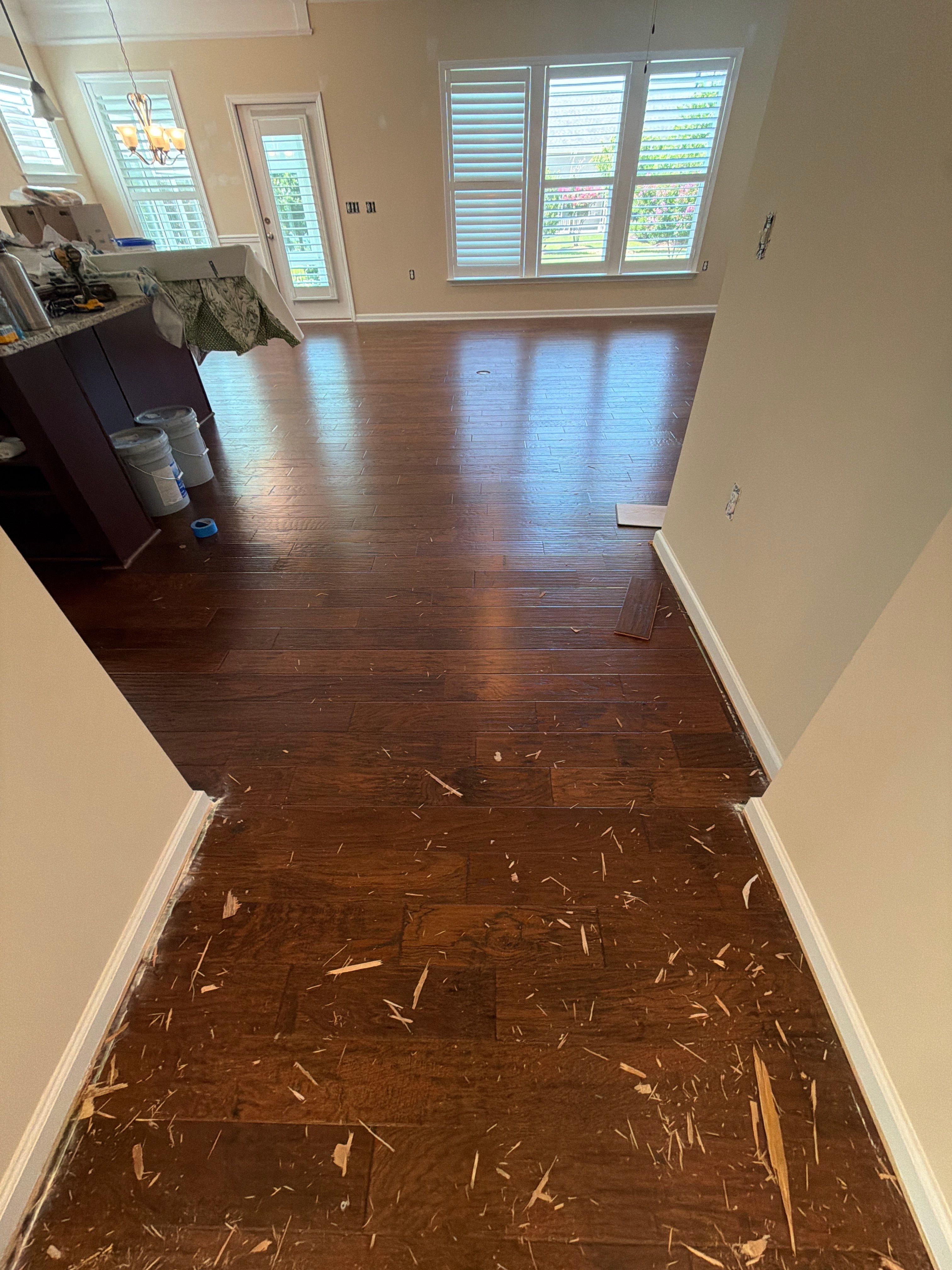 Luxury Vinyl Plank Flooring Installation and Interior Refresh in Durham by Billy Weatherspoon Contractor