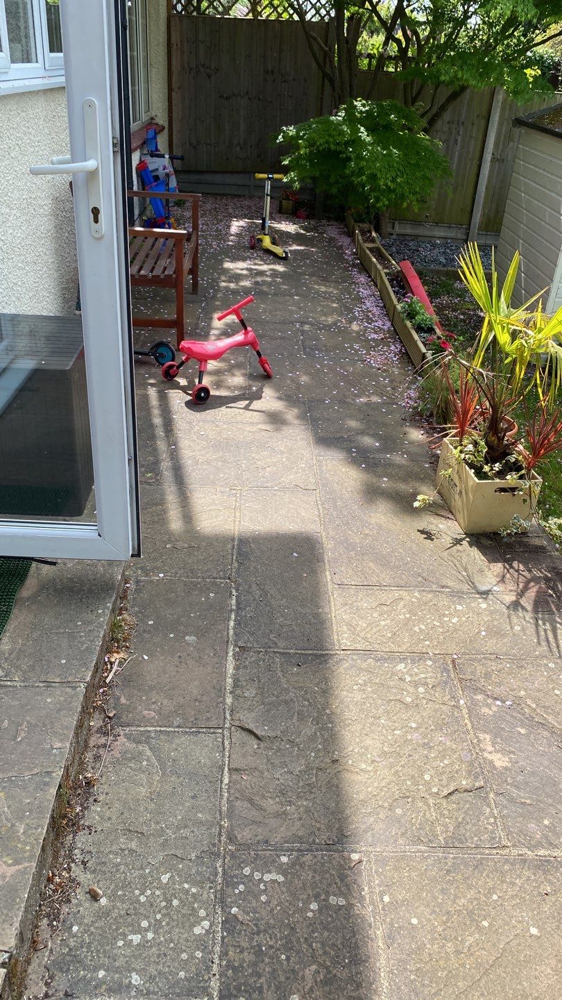 Driveway And Patio Clean using honda 21 ltr/min by Ges Exterior Cleaning ltd