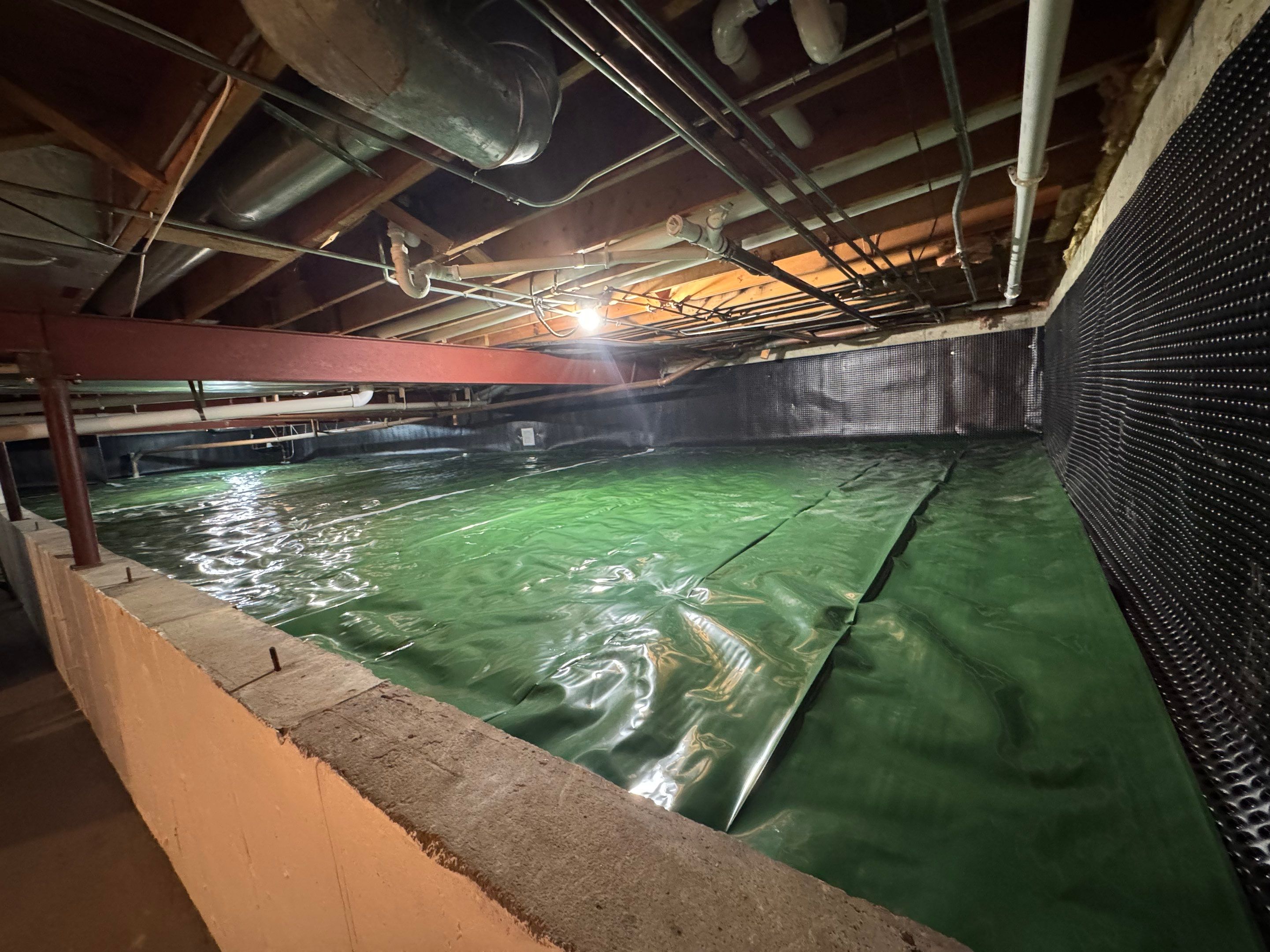Concrete in Crawlspace by Area Wide Waterproofing