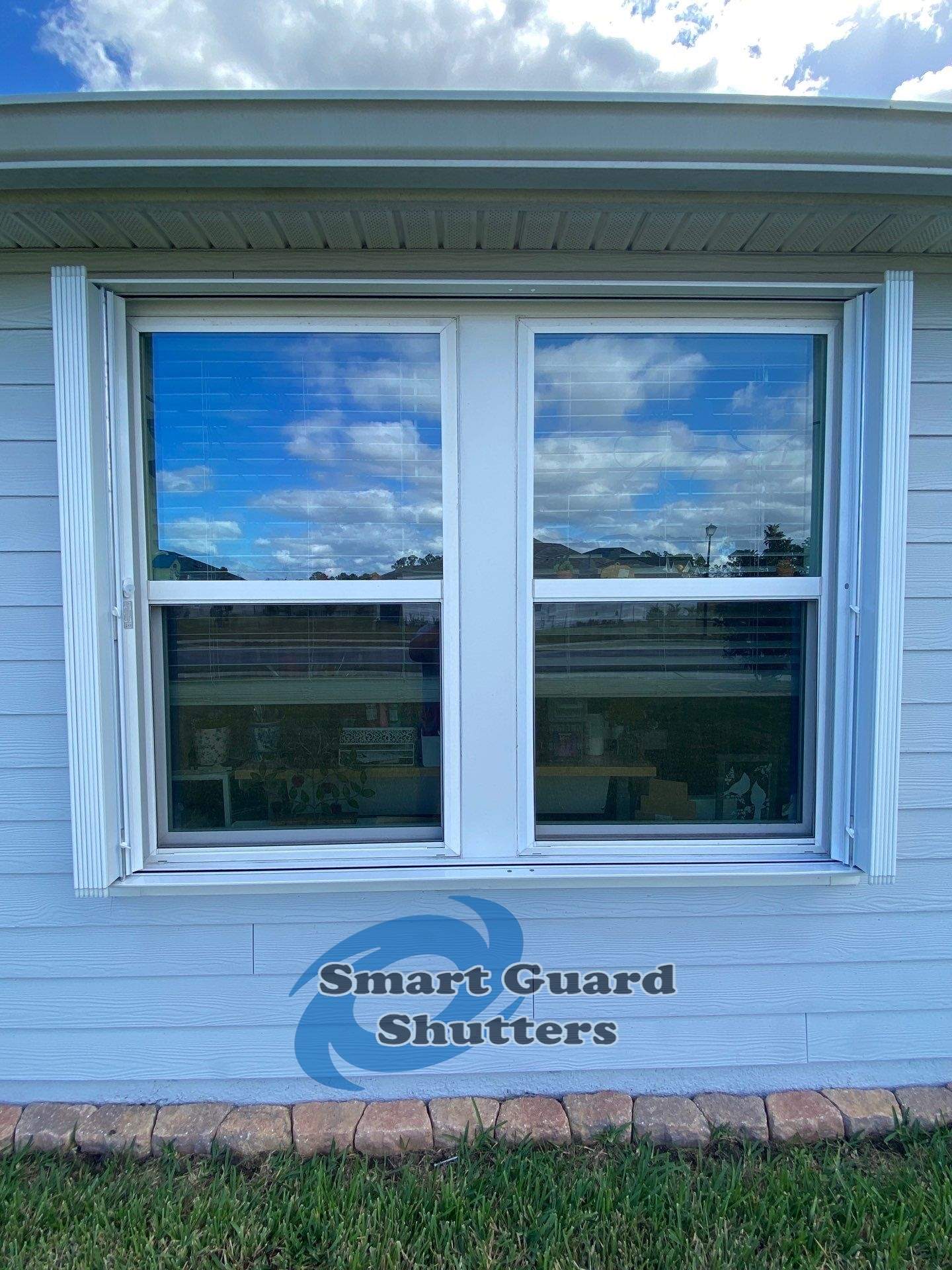 Hurricane Protection in White by Smart Guard Shutters
