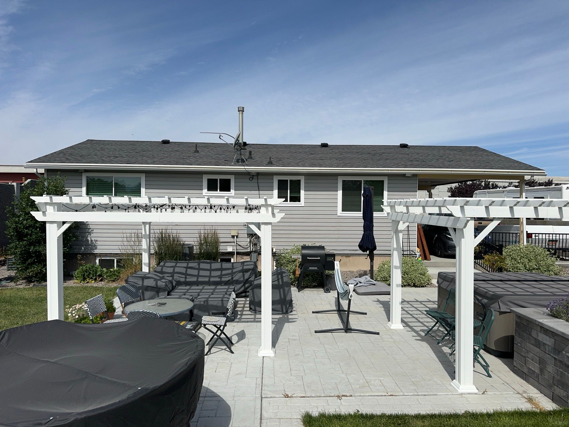 West Jordan | Custom Painted Hardie Upgrade | SW Midnight & Arctic White by Ideal Siding Utah