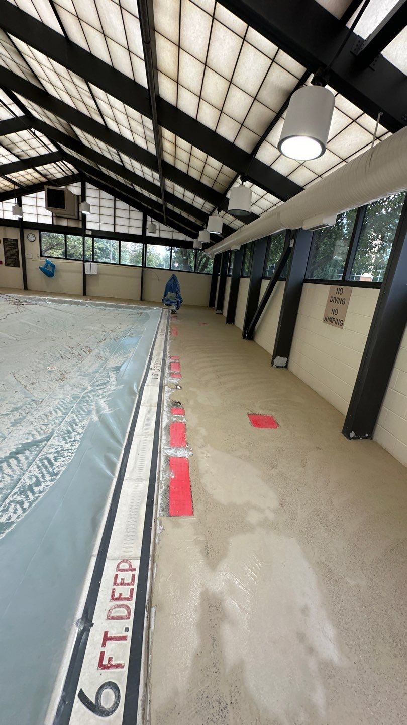 Hotel Pool Deck Project in Cranberry Township by Floors in a Day, Inc