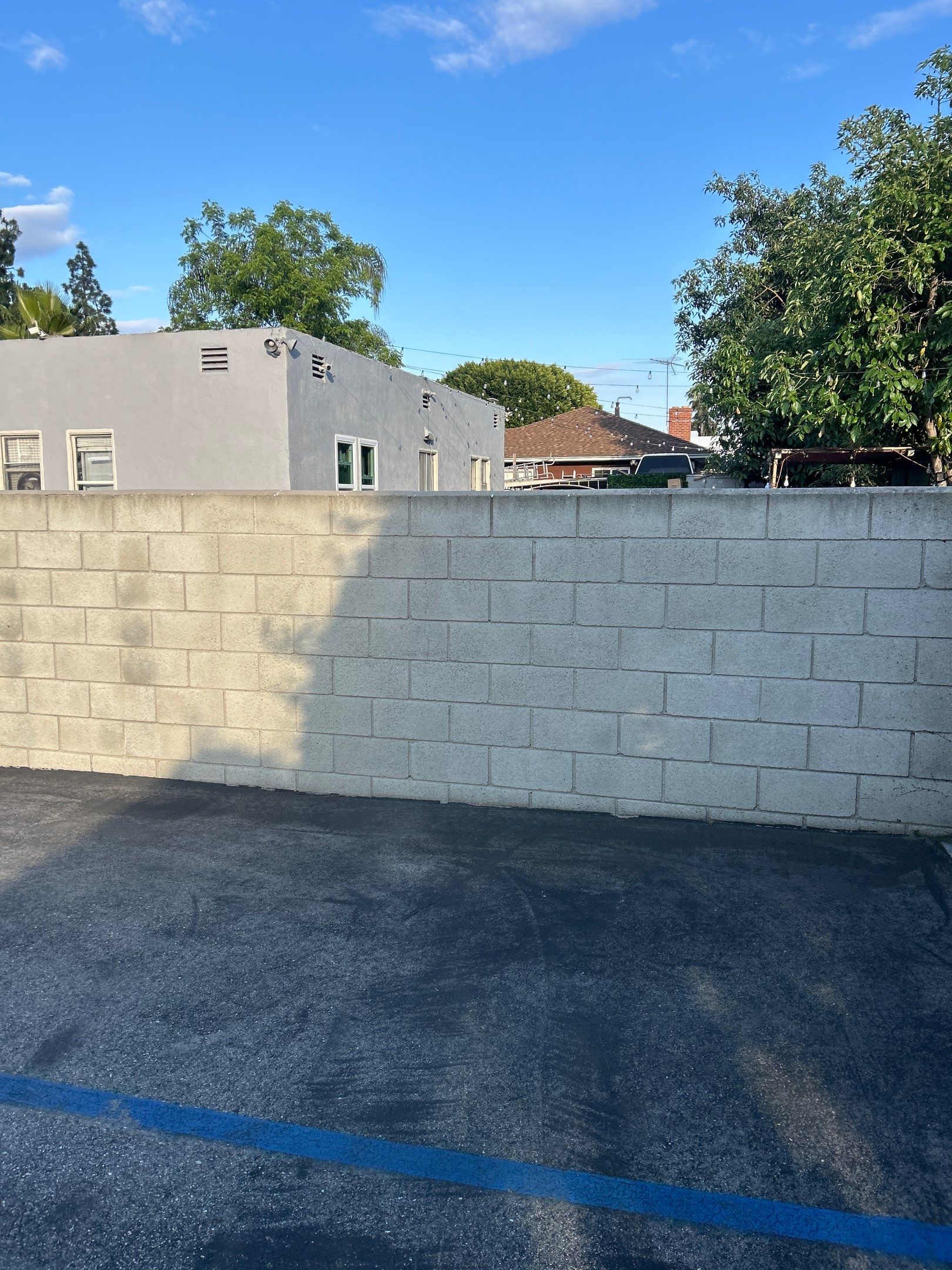 Sandblasting Graffiti Off Brick Wall In Downey, CA by La Power Washing Inc 