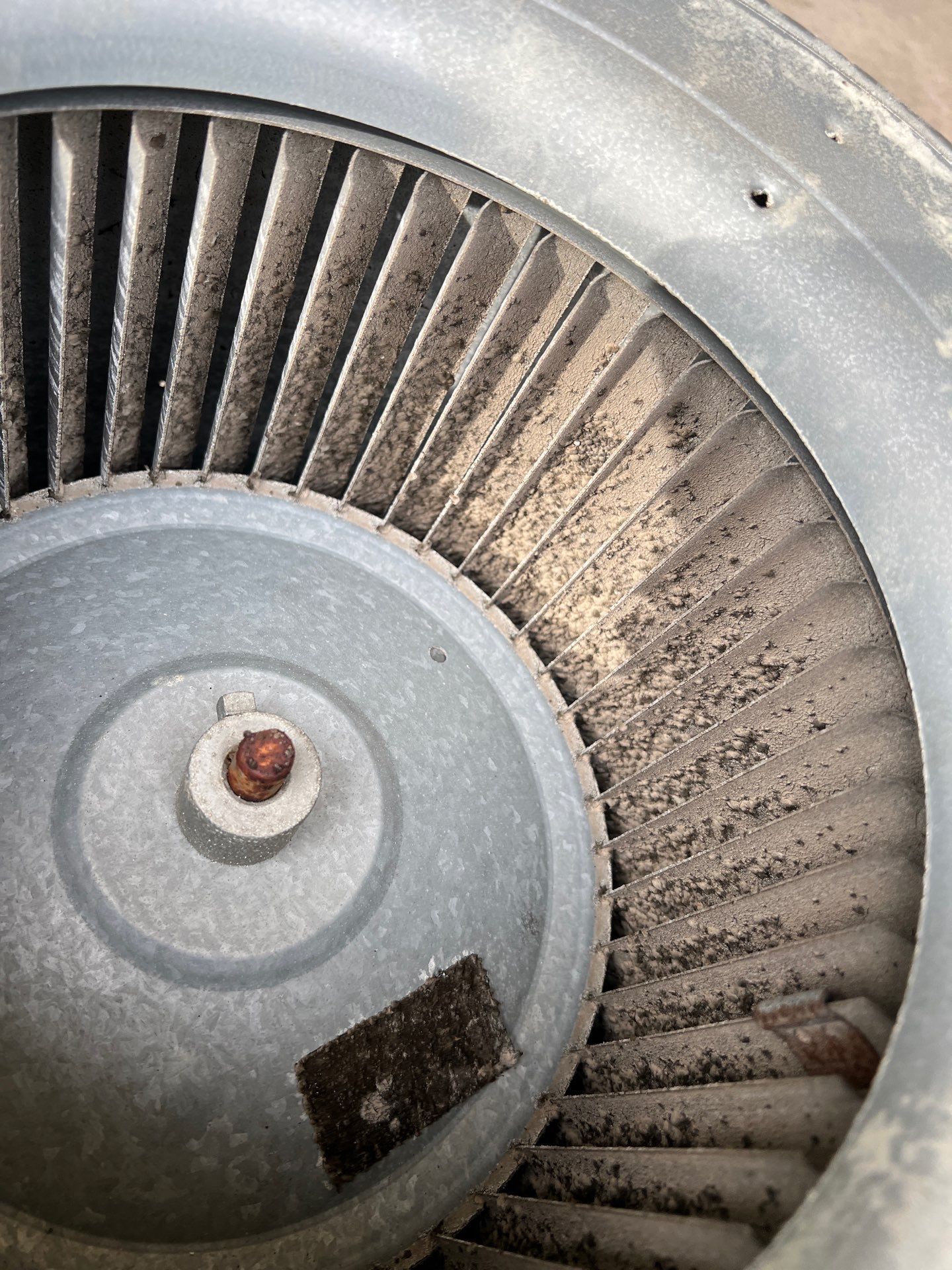 Air Duct Cleaning and Suspect Growth Removal Before and After Video/Photos Removal of mechanical component. by All Seasons Air Duct Cleaning 