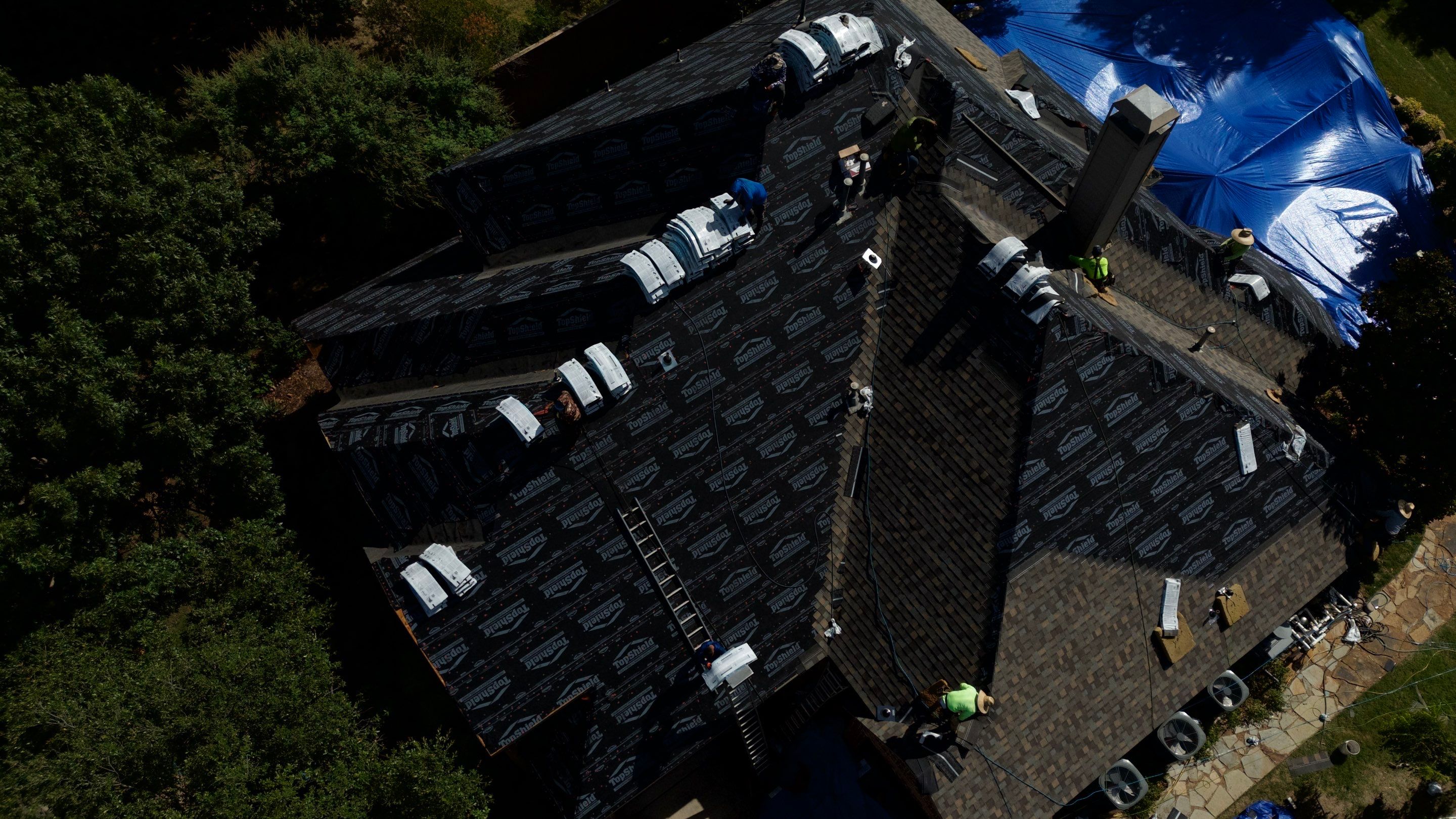 Residential Roof Repair using IKO Dynasty Class 3 Impact Resistant Shingles by Becker Roofing and Exteriors