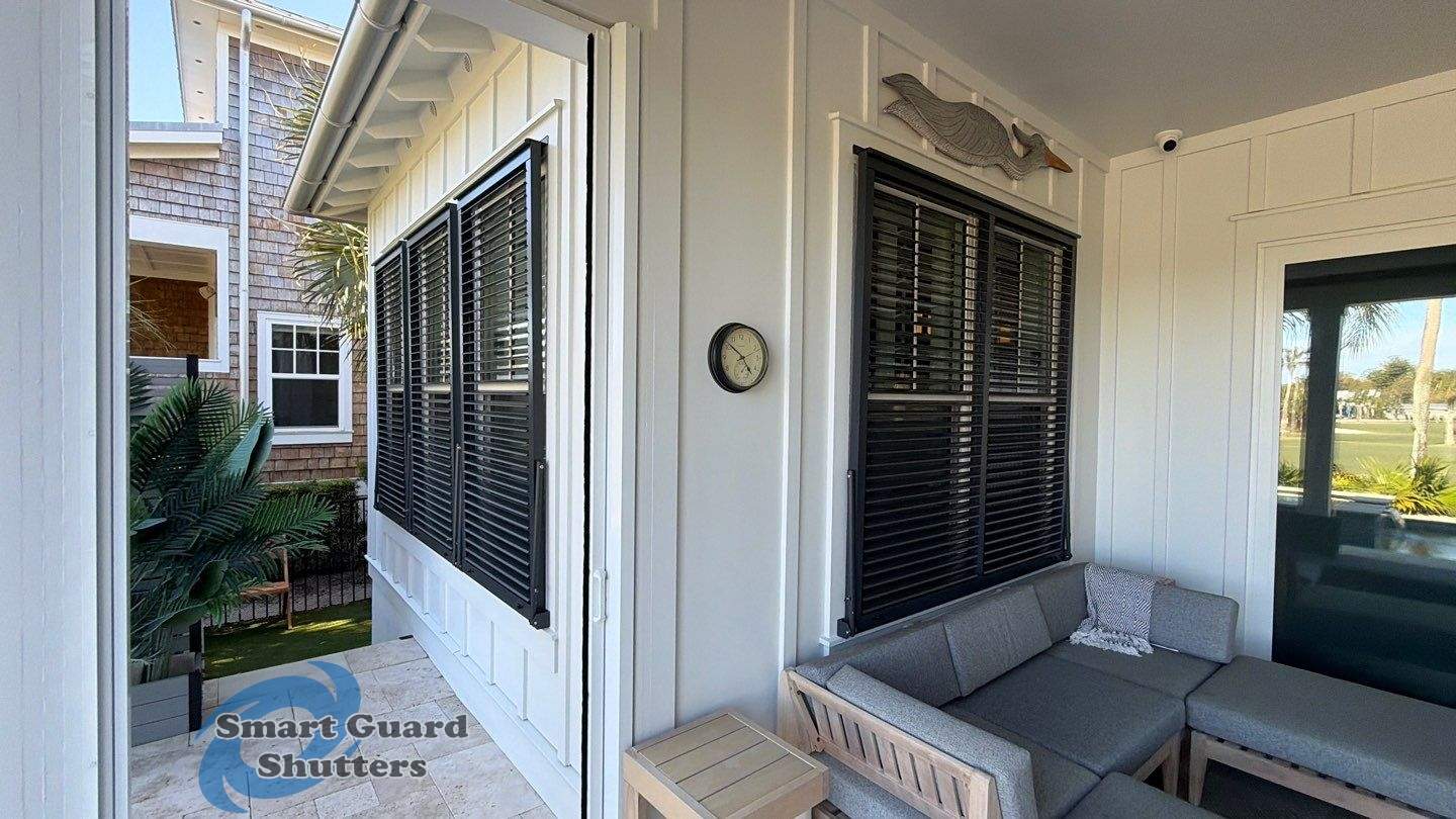 Impact Bahamas in Matte Anthracite Grey by Smart Guard Shutters