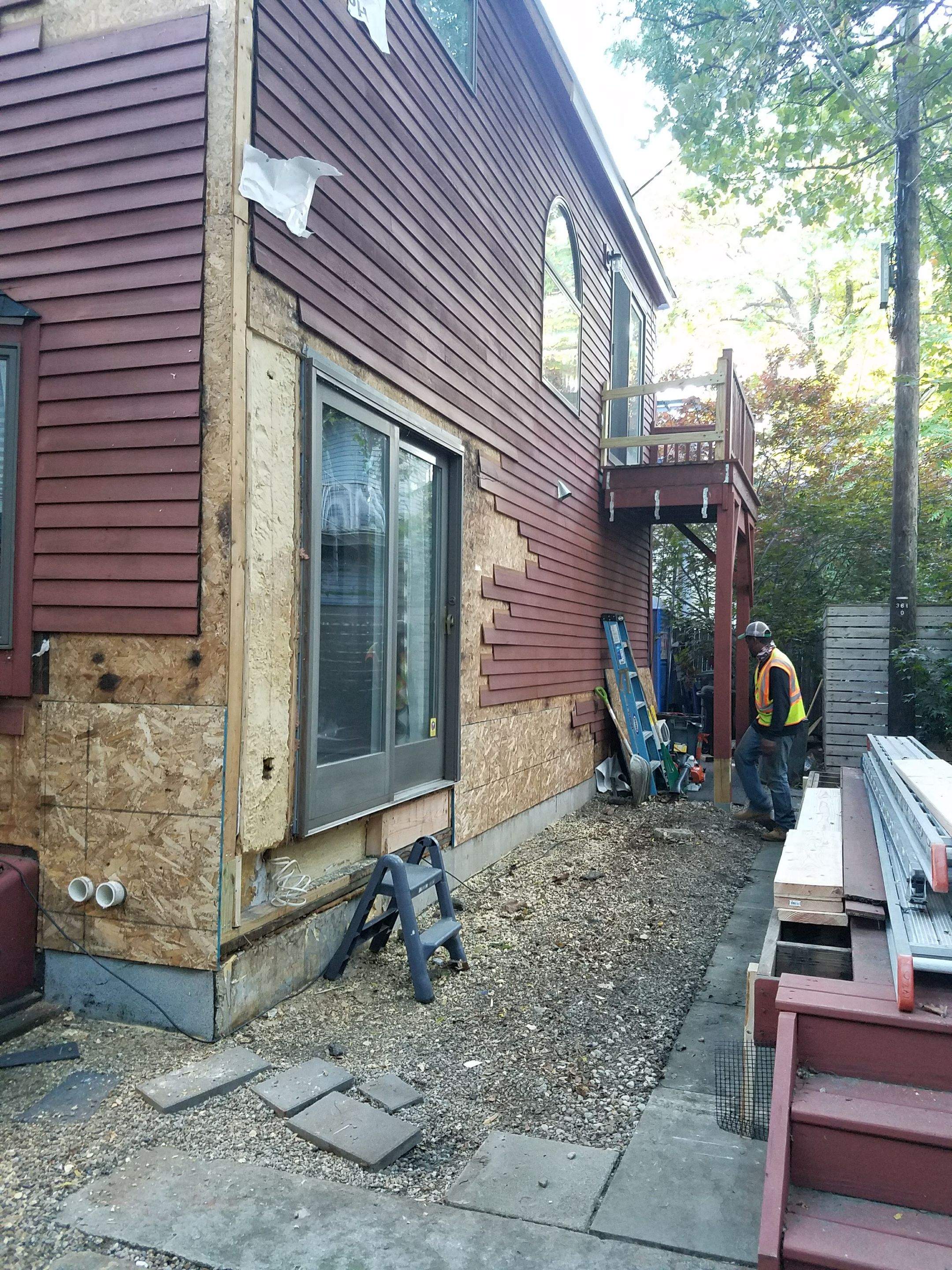Siding Installation using Cedar Clapboard by Loyalty Exterior Solutions 