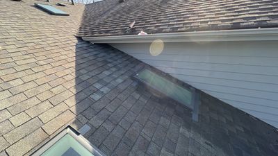 Step flashing repair.