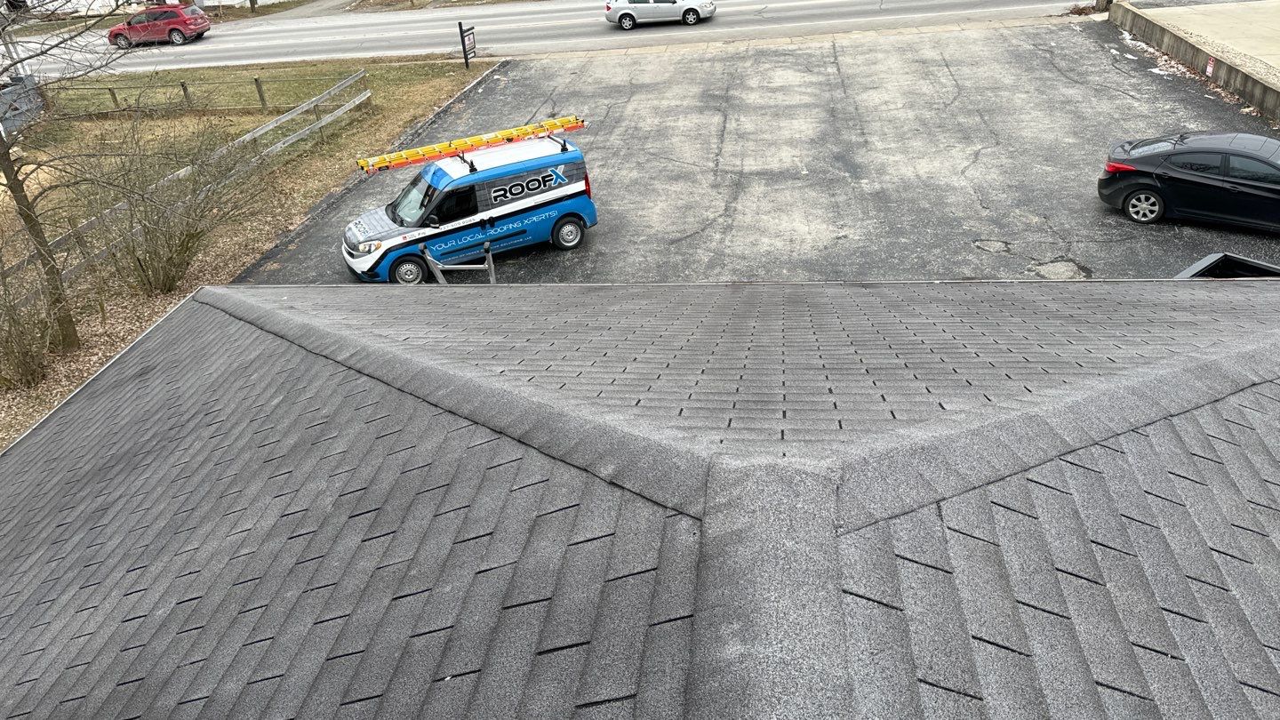 Commercial Roofing Installation using Performance Panel Metal - Frost Black by RoofX 
