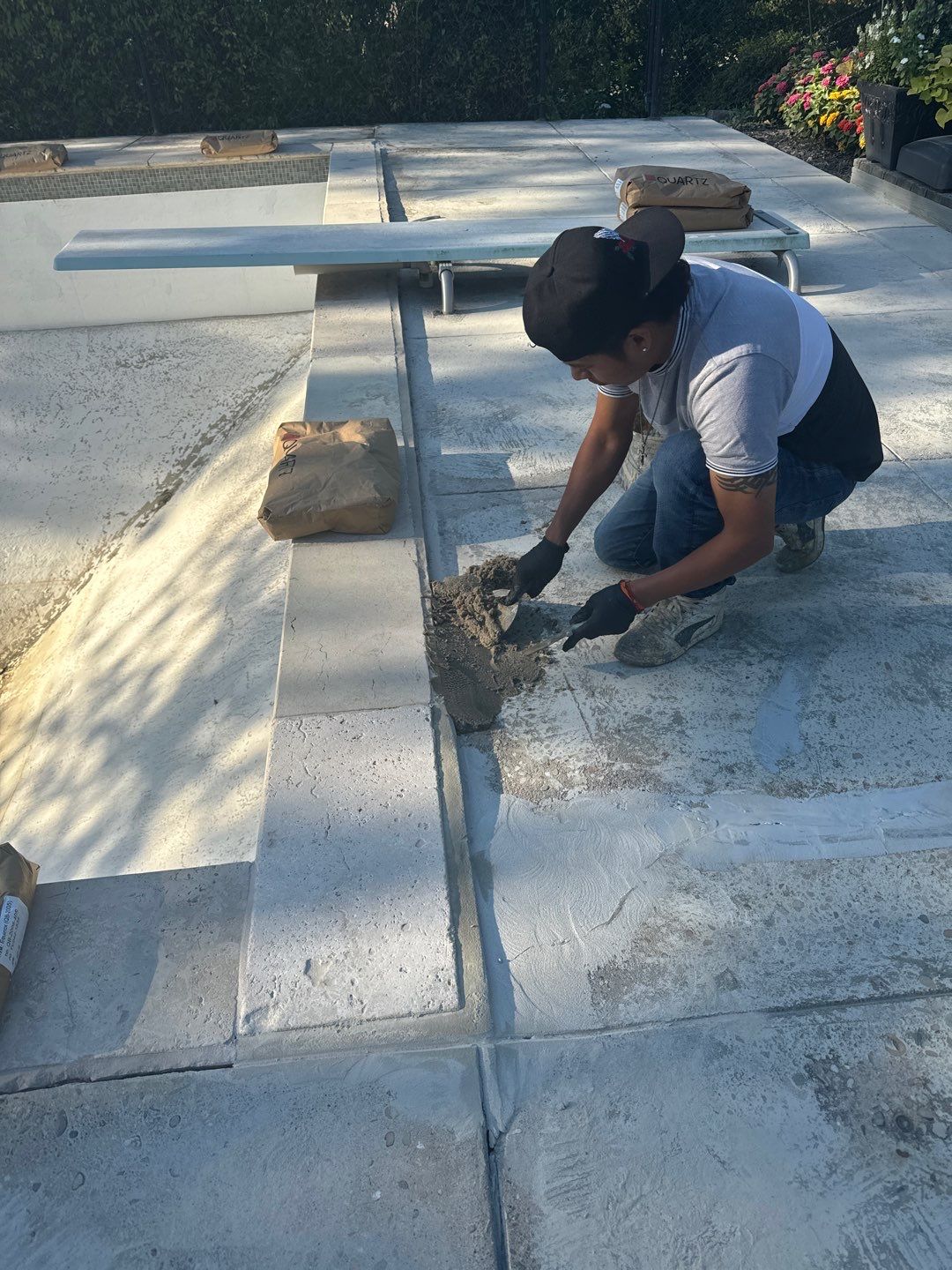 Pool Deck Project in Pittsburgh by Floors in a Day, Inc