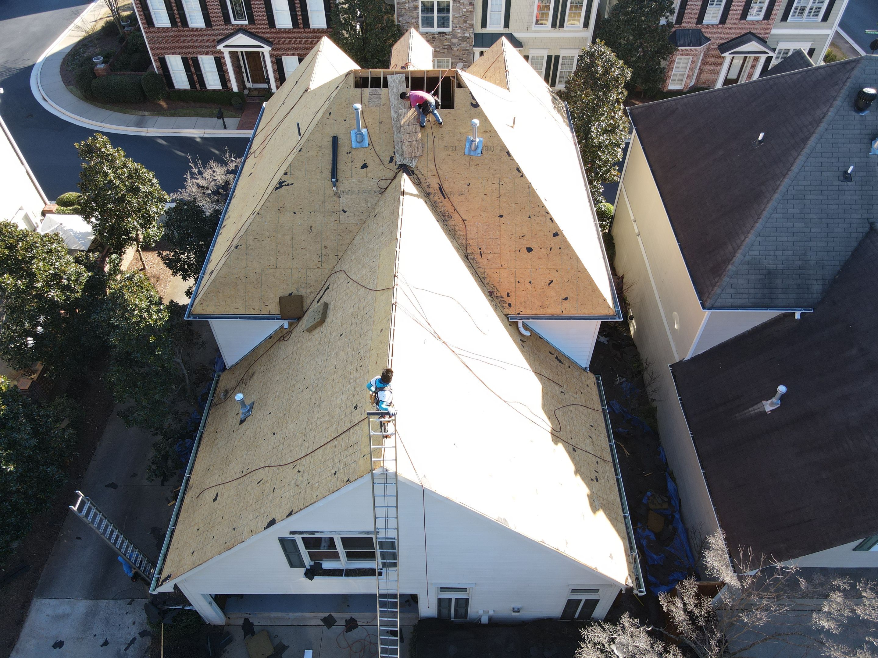 Residential Roofing Installation using Owens Corning by Inspector Roofing and Restoration