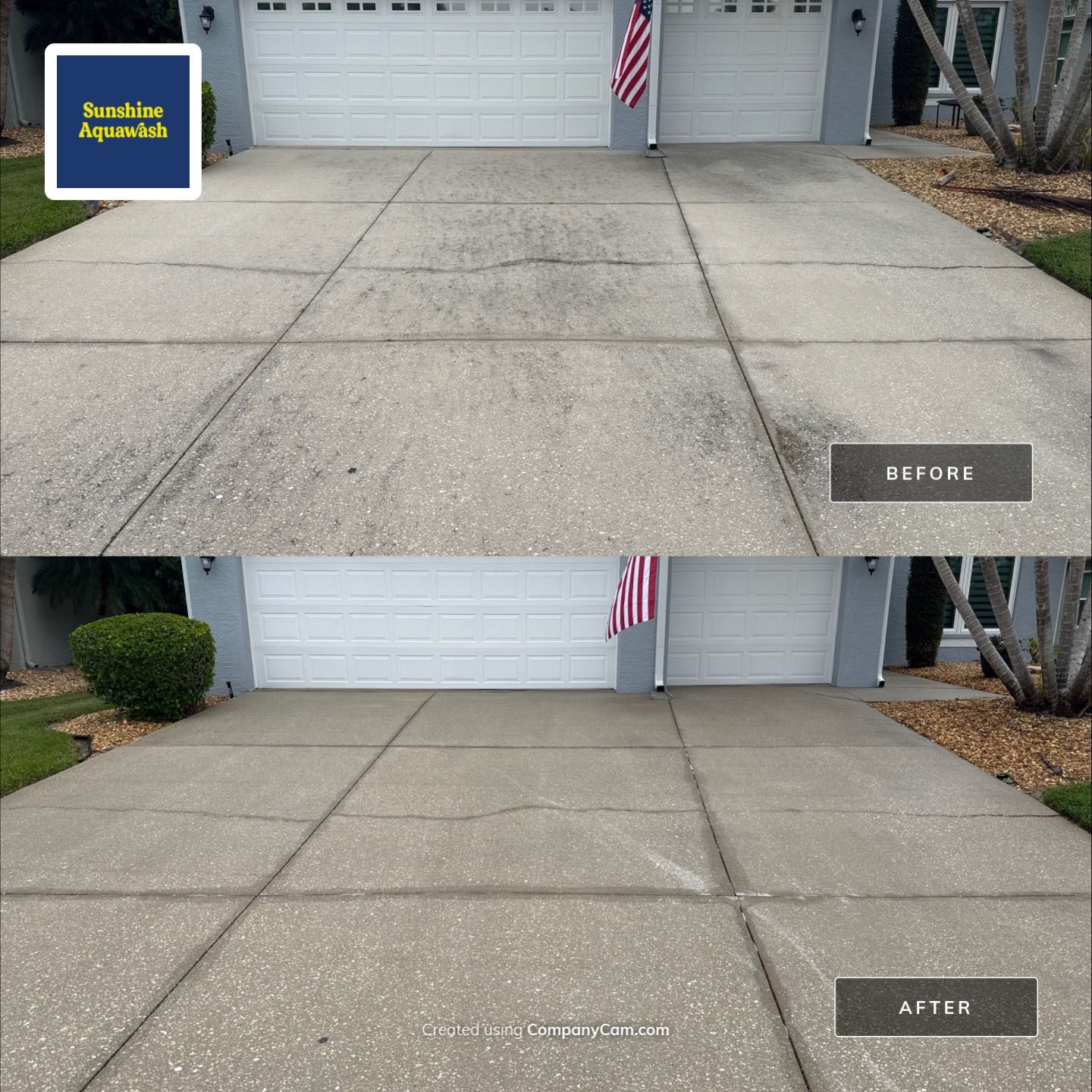 Driveway Cleaning in Palmetto FL by Sunshine AquaWash