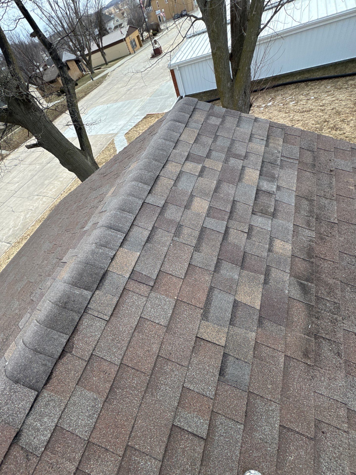 Shingle Roof Repair and Ridge Cap Replacement in Beemer, NE by Crows Roofing LLC