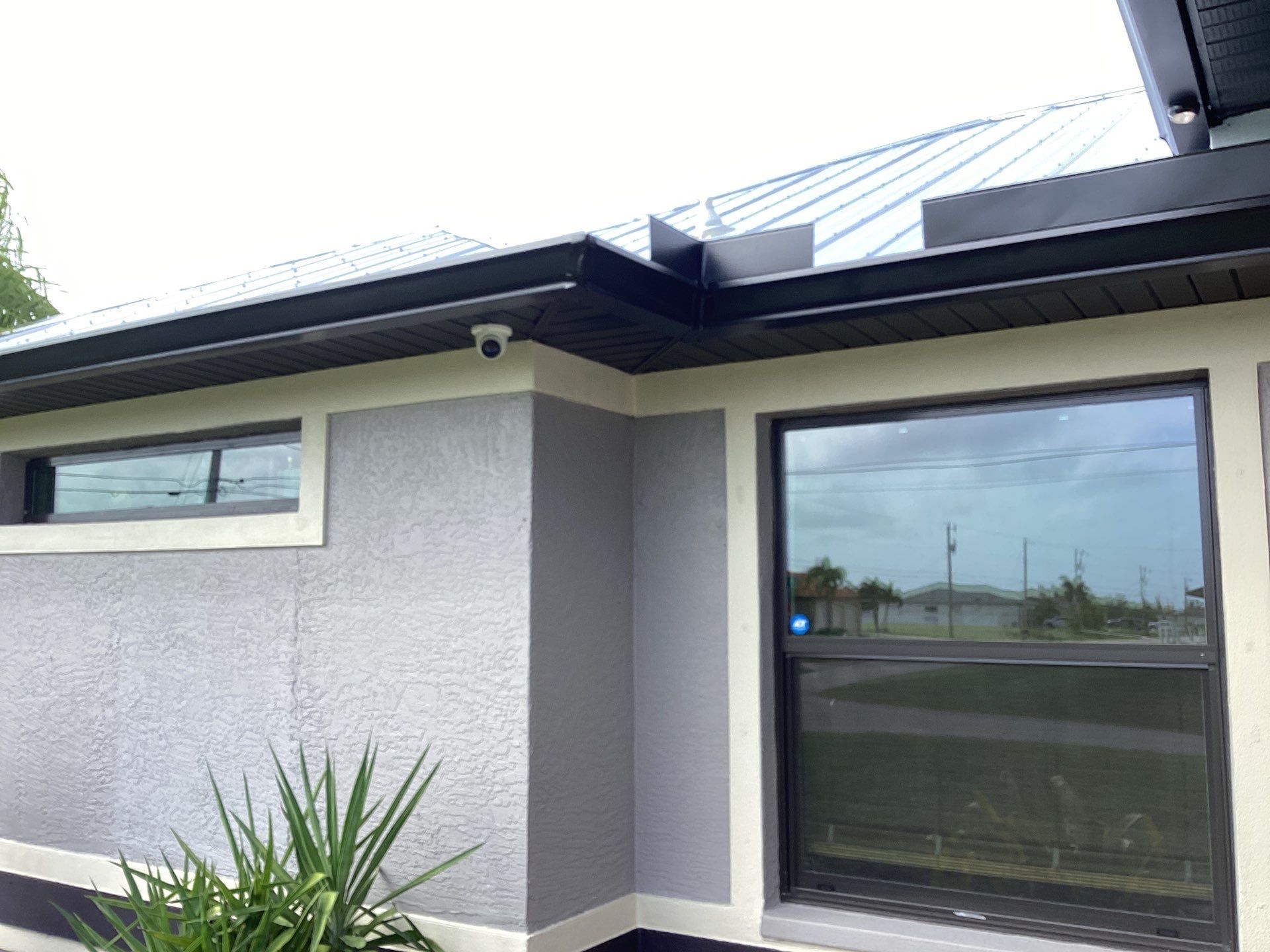 Black Aluminum Gutters Installed in Cape Coral FL by Gutter Professors