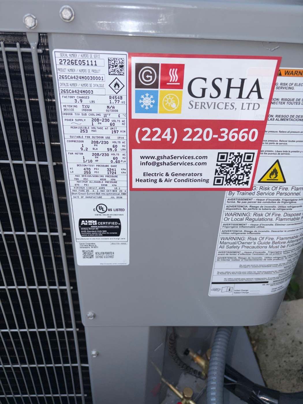 Carrier Performance 96 Furnace & Twin Comfort 14 Air Conditioner Installation – Ingleside, IL | GSHA Services, LTD by GSHA Services LTD