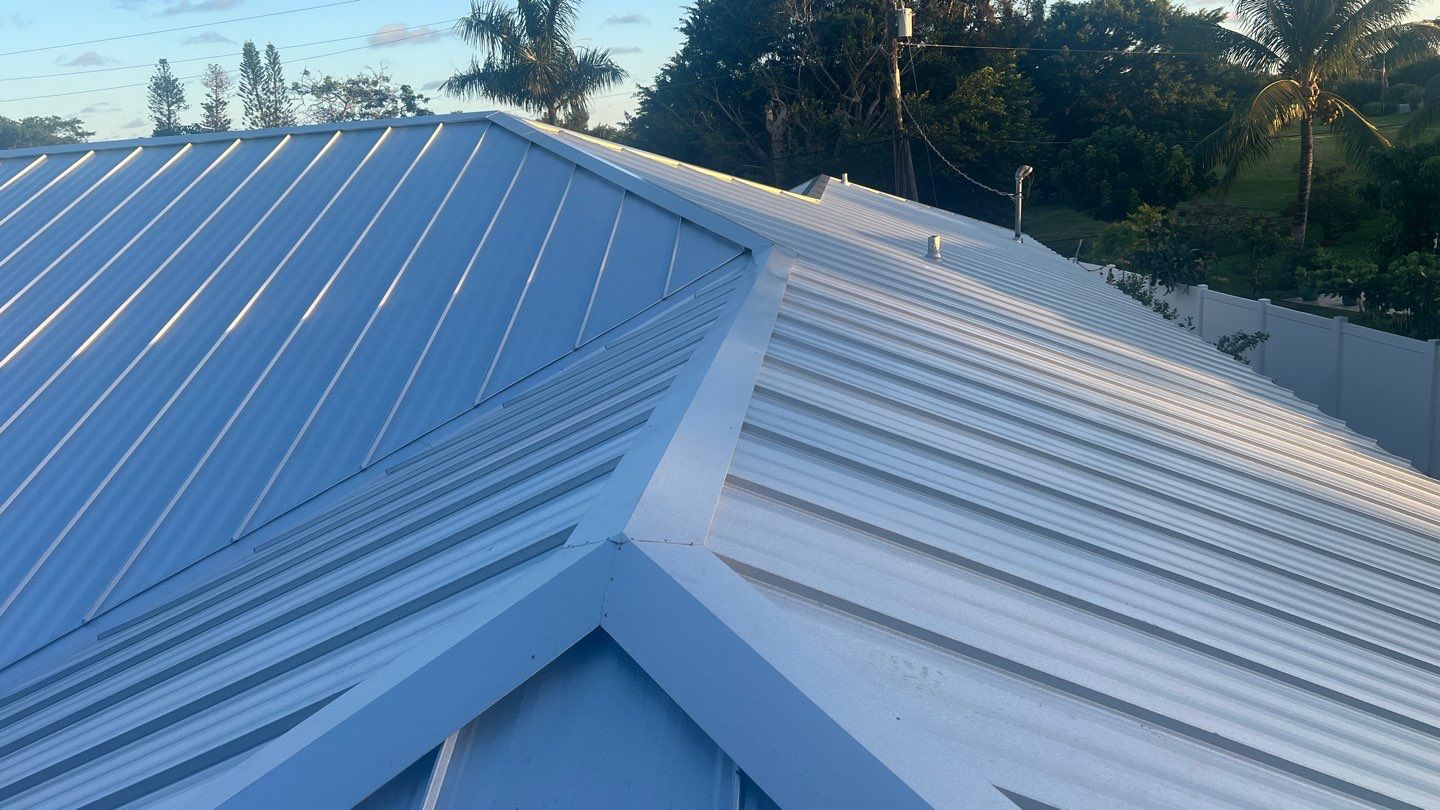 Residential Roofing Installation using 1" Nail strip metal roof by BLUES BROTHERS ROOFING