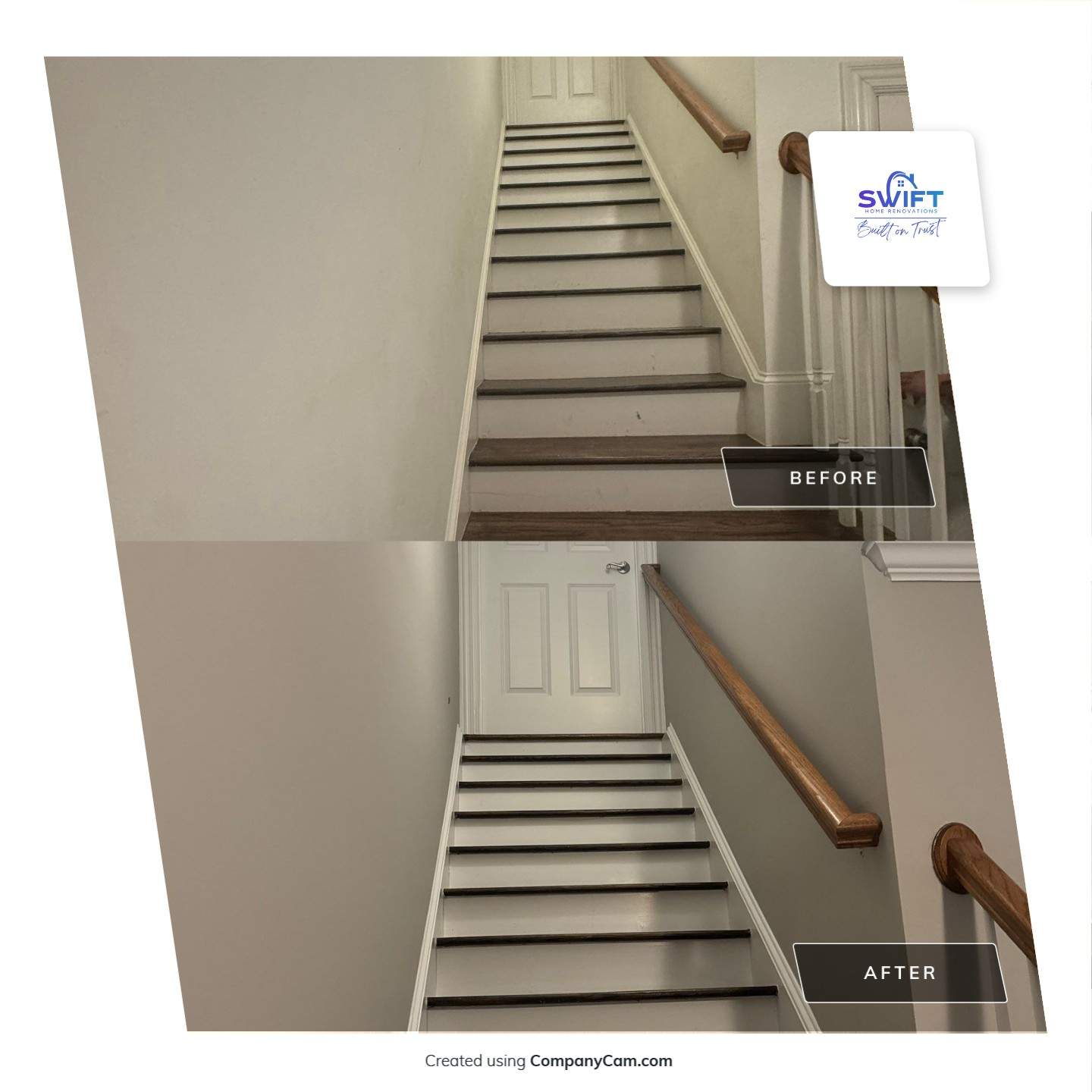 Interior Home Painting and Crown Molding Update in Atlanta by Swift Home Renovations