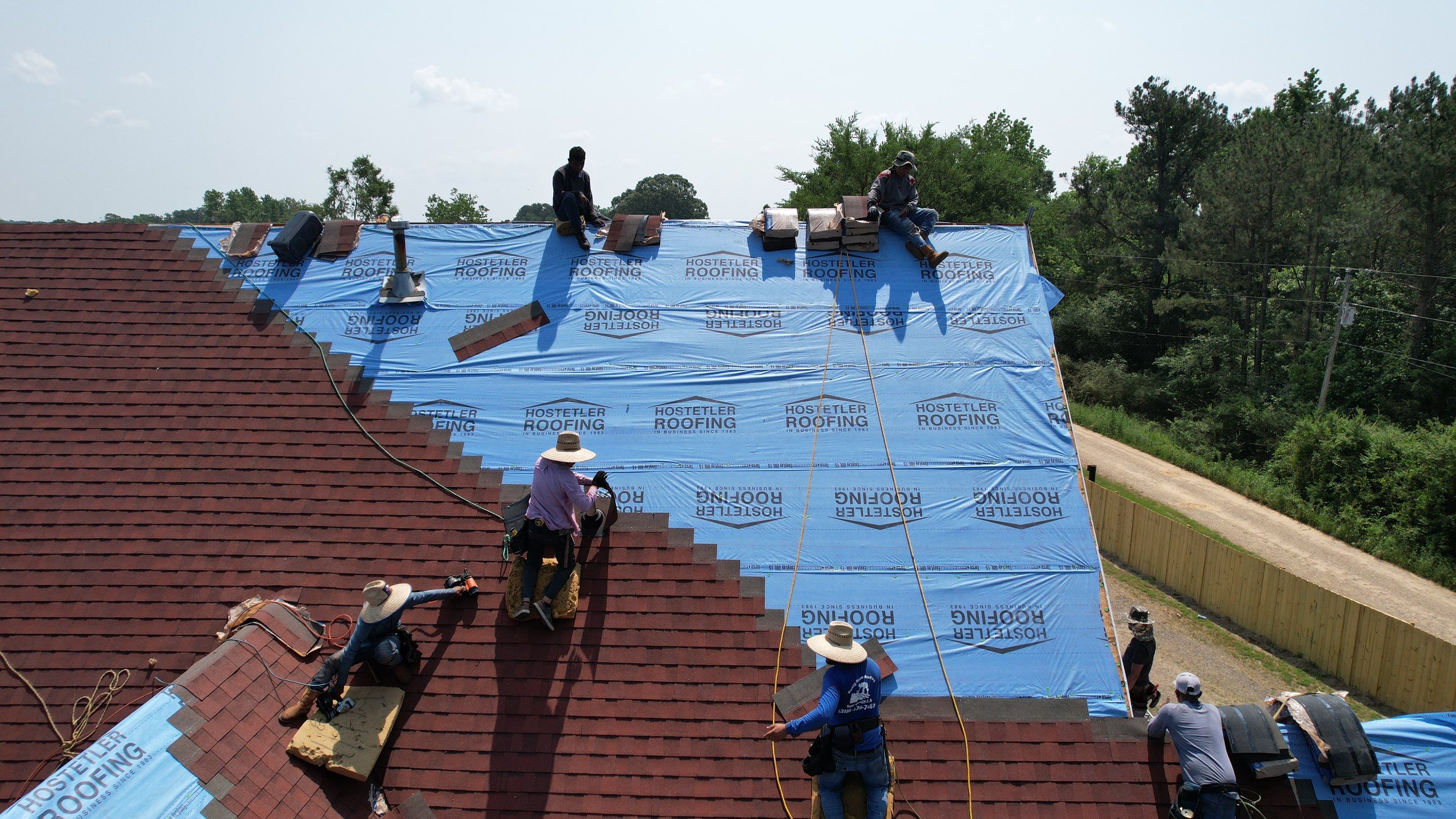 Residential Roofing Installation using GAF Timberline HDZ by Hostetler Roofing