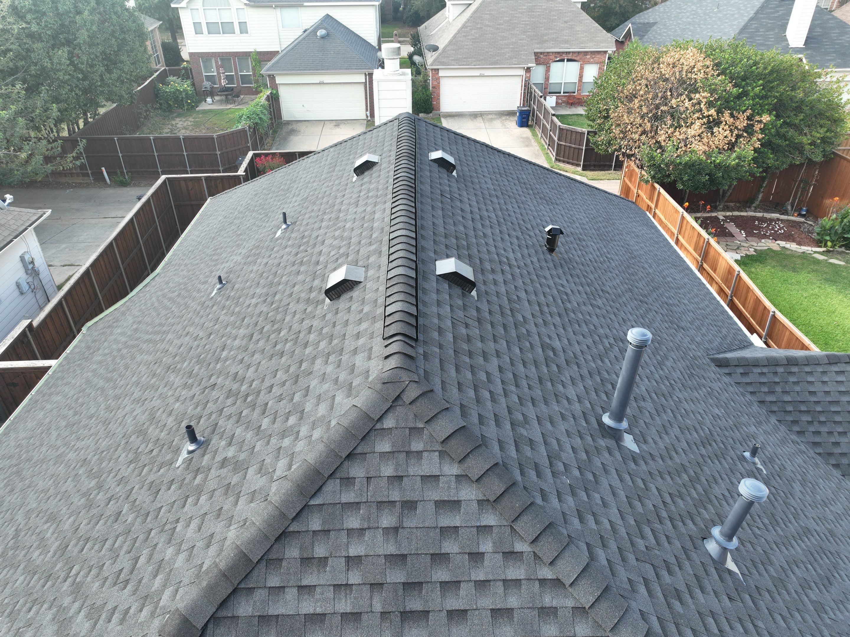 Residential Roofing Installation using GAF Timberline HDZ Charcoal by OneSource Roofing and Restoration