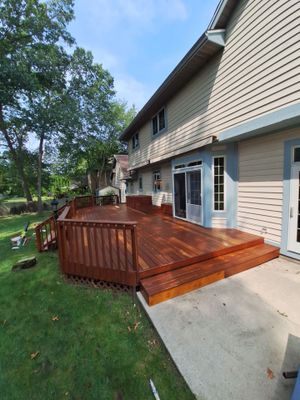 Interior Renovation and Multi-Level Deck Staining in Norton Shores