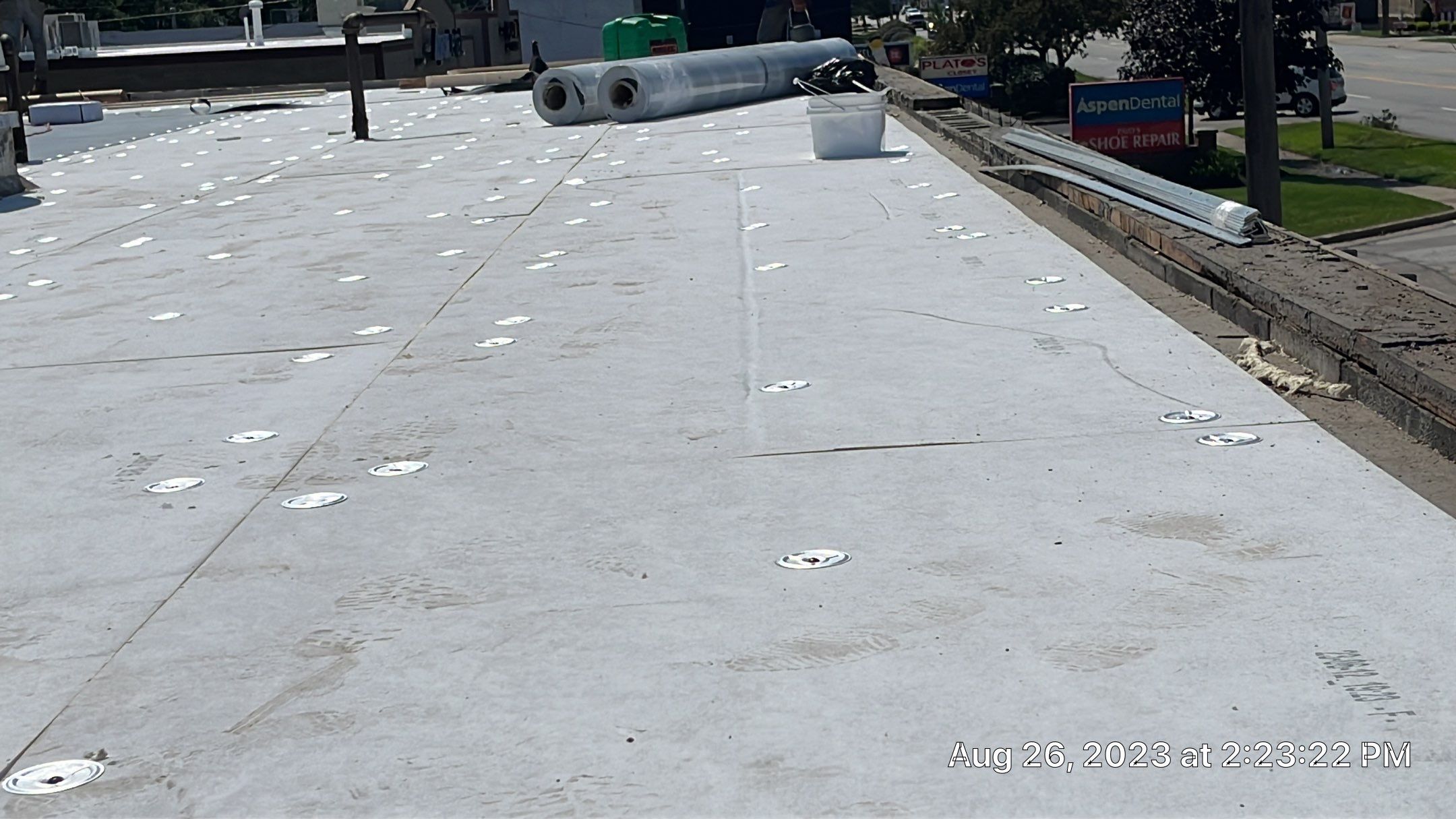 Flat Roof Install Mentor Ohio by Gold Star Roofing LLC 