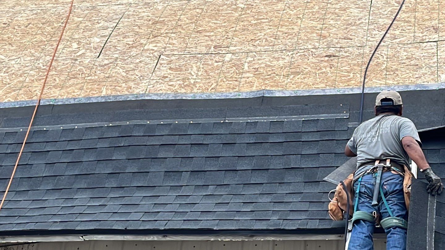Barn Roofing Installation using GAF Timberline HDZ Charcoal by Nitro Roofing and Construction