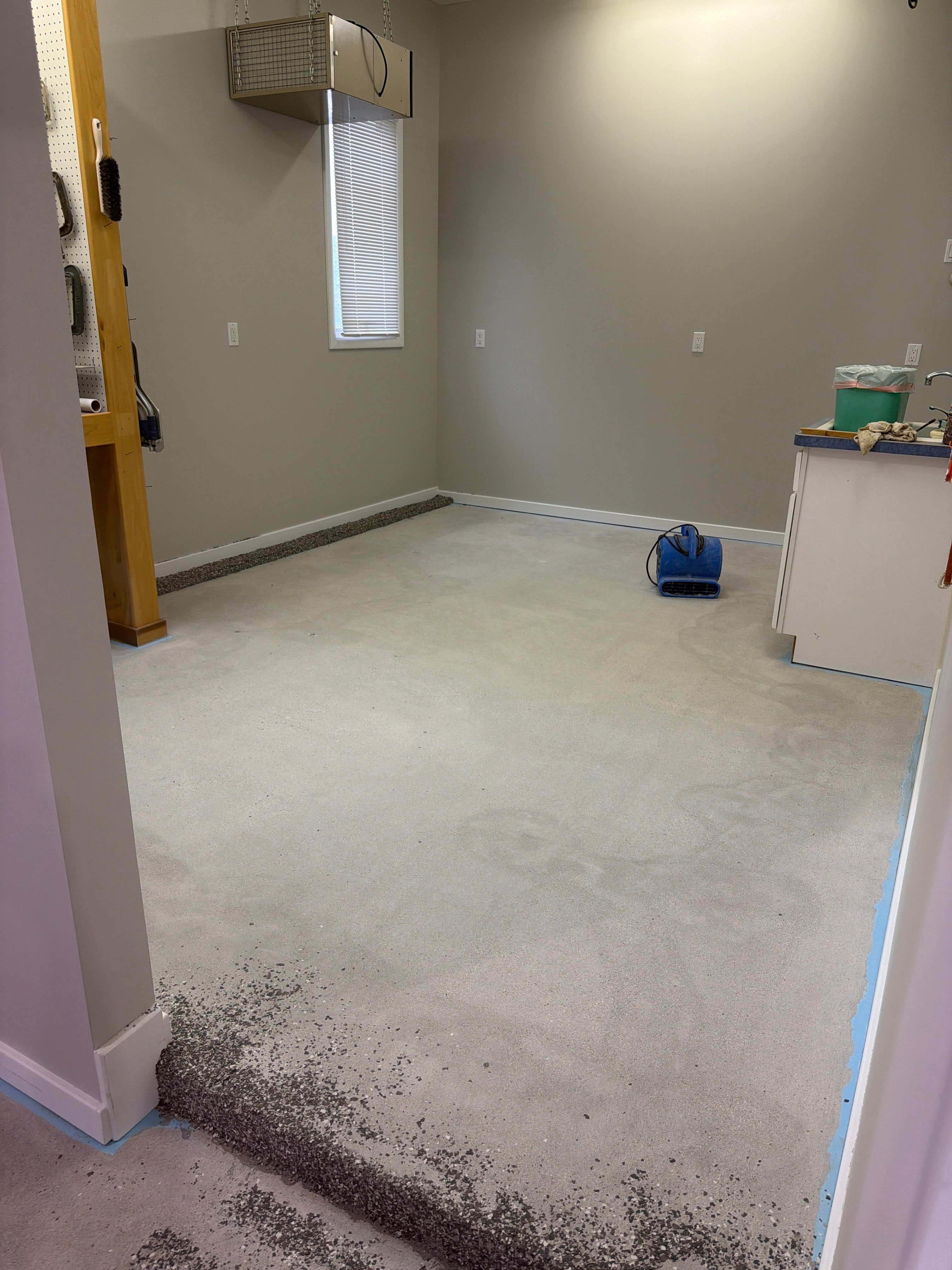 Project in DeWitt, Michigan by Freedom Concrete Coatings. 
