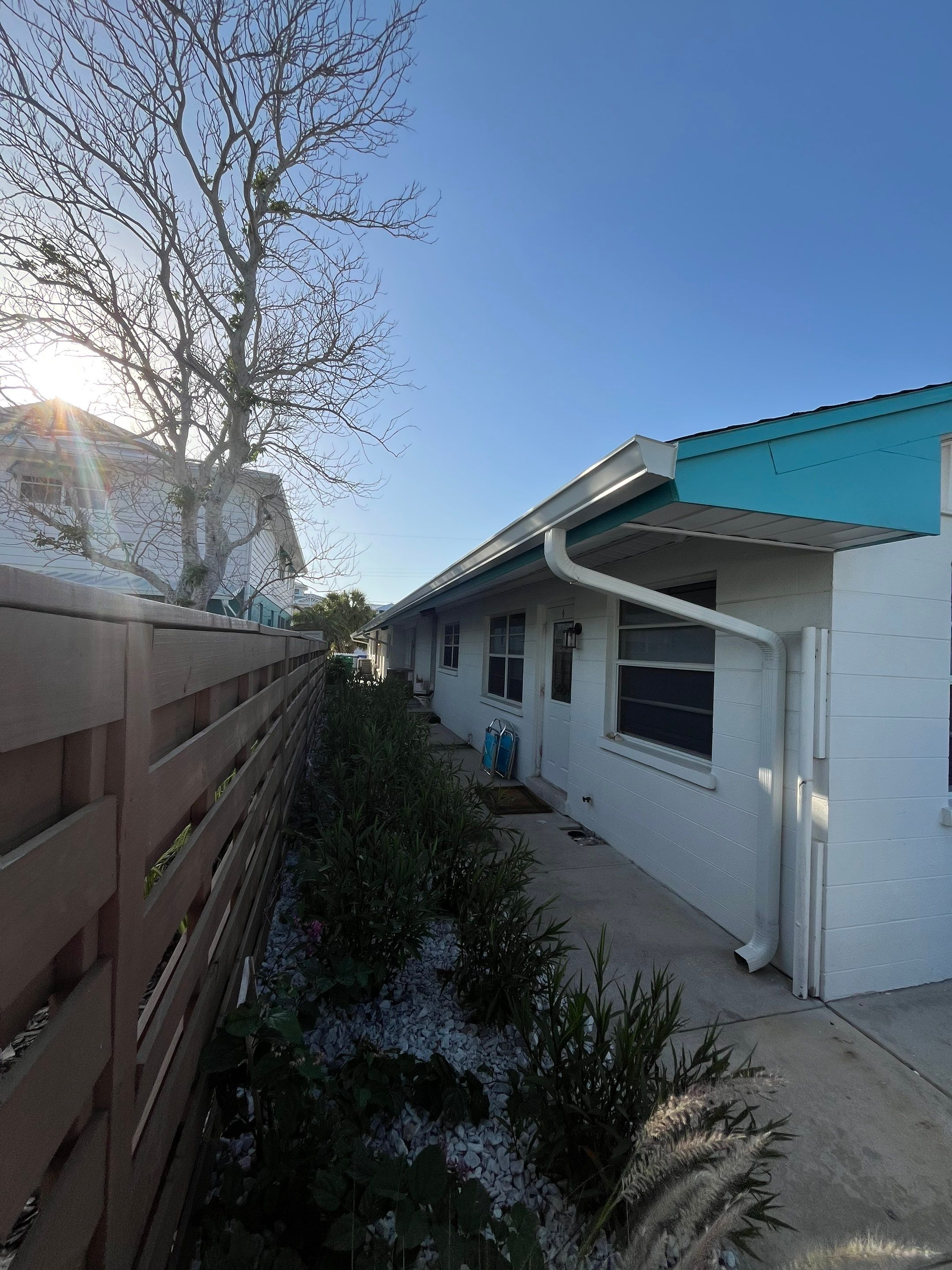 Splash Guard Gutter System and 7-inch Installation in Anna Maria FL by Gutter Professors