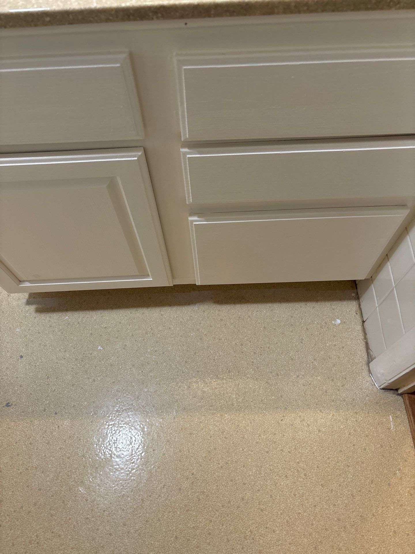 Bathroom LVP Flooring Installation by Laser Focused Solutions LLC