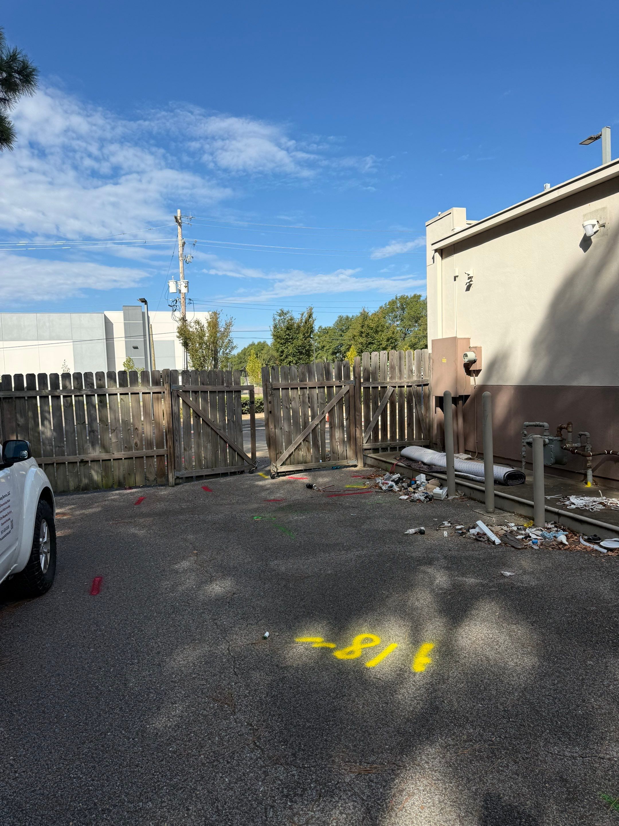 Underground Utility Locating for Memphis Commercial Site by Alsip Locating Service, LLC