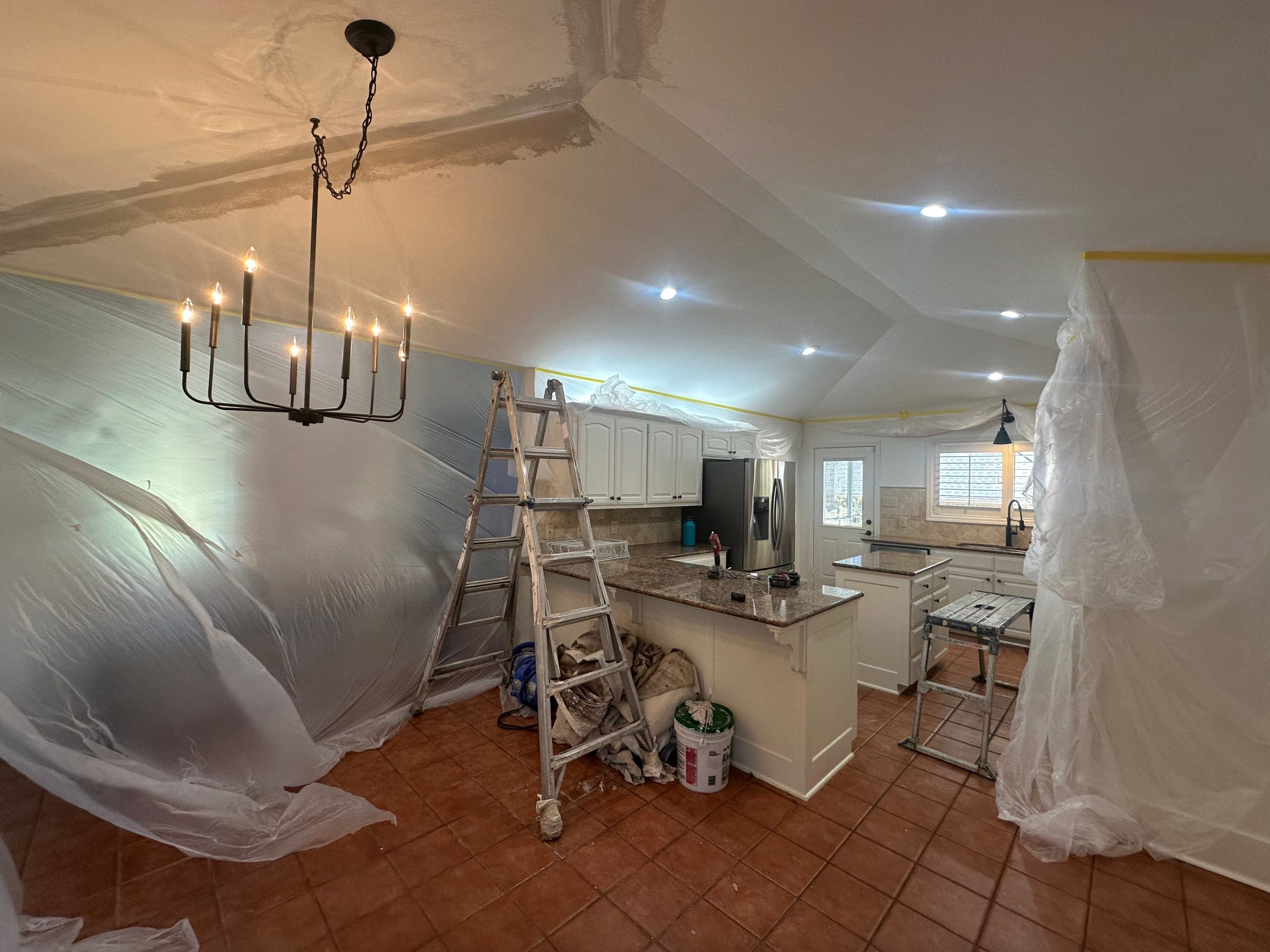 Interior Kitchen Painting & Drywall Texturing – Longview, Texas by Quality Coats Painting