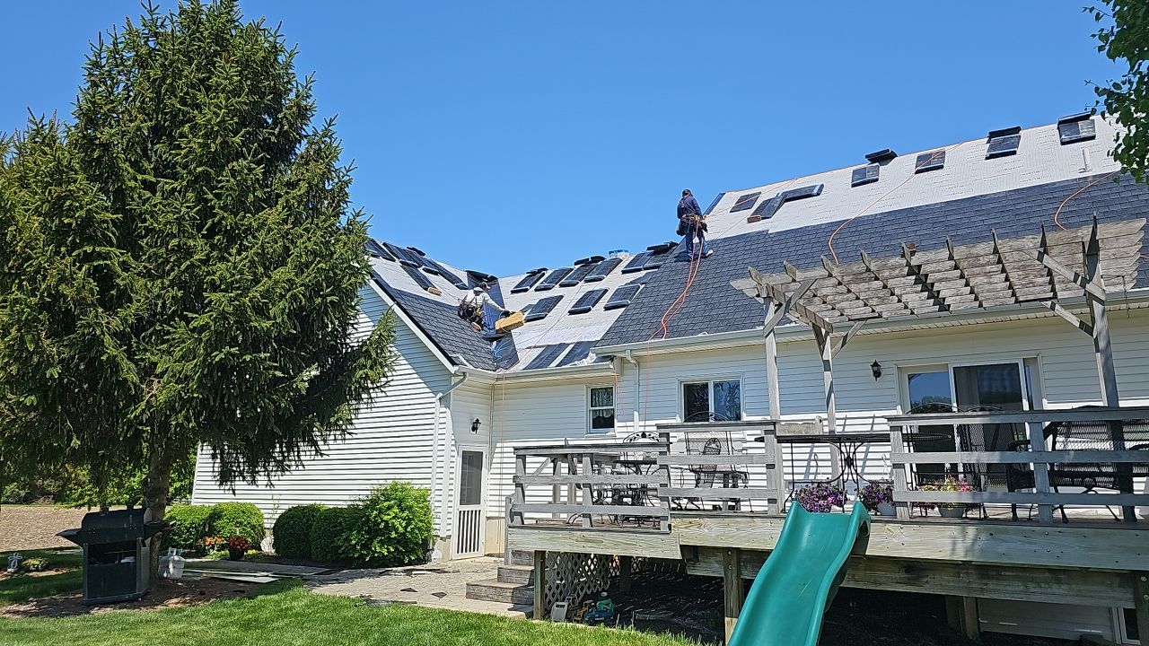 Residential Roofing Installation using Euro Shield Beaumount Shake Black by Nitro Roofing and Construction