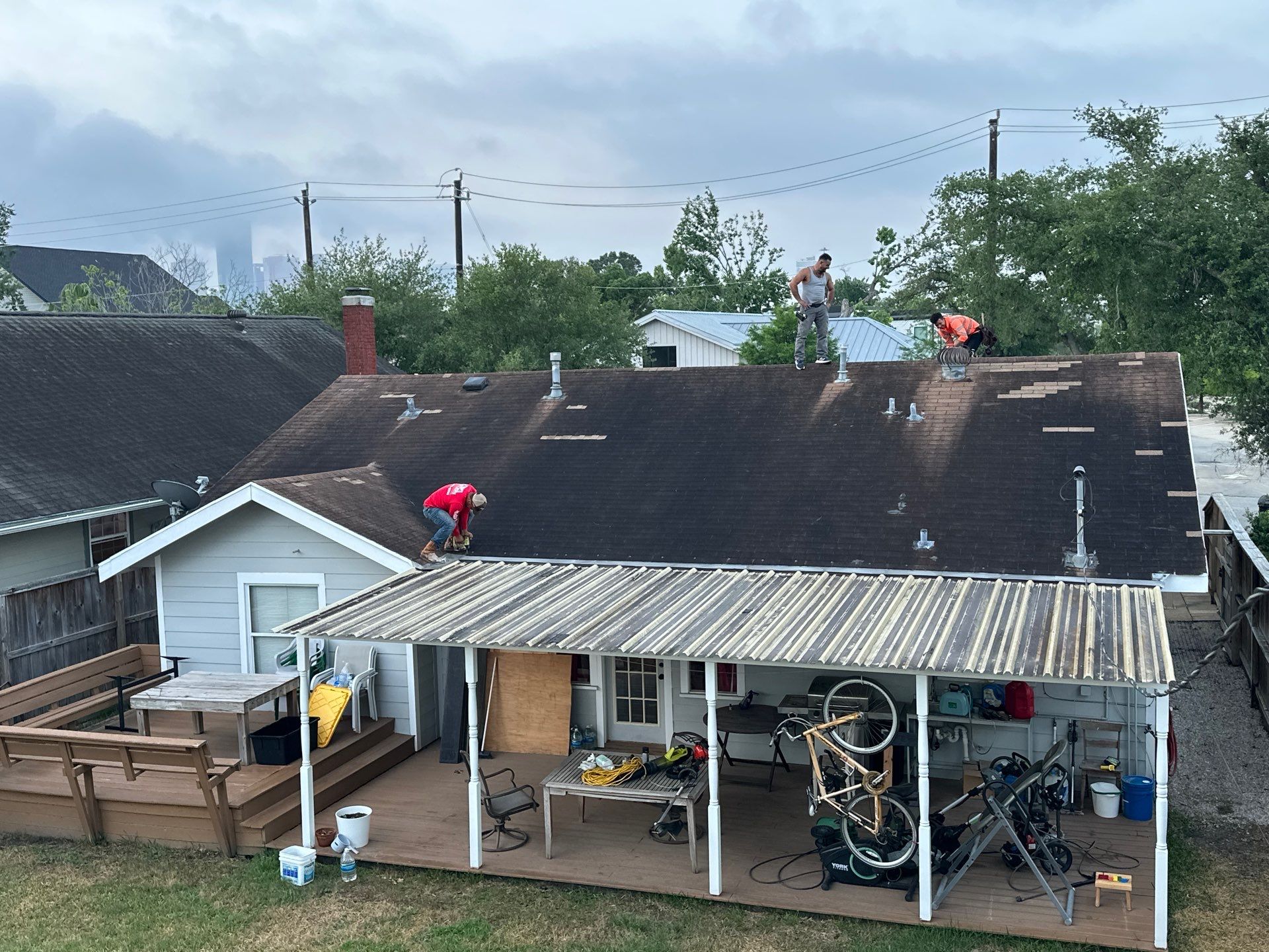 Project in Houston by Motion Roofing