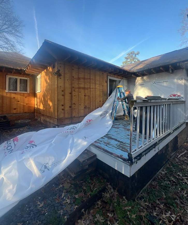 Siding, Gutter, and Replacement with Exterior Painting on 1974 Built Home in Roswell, GA by Nelson Exteriors 