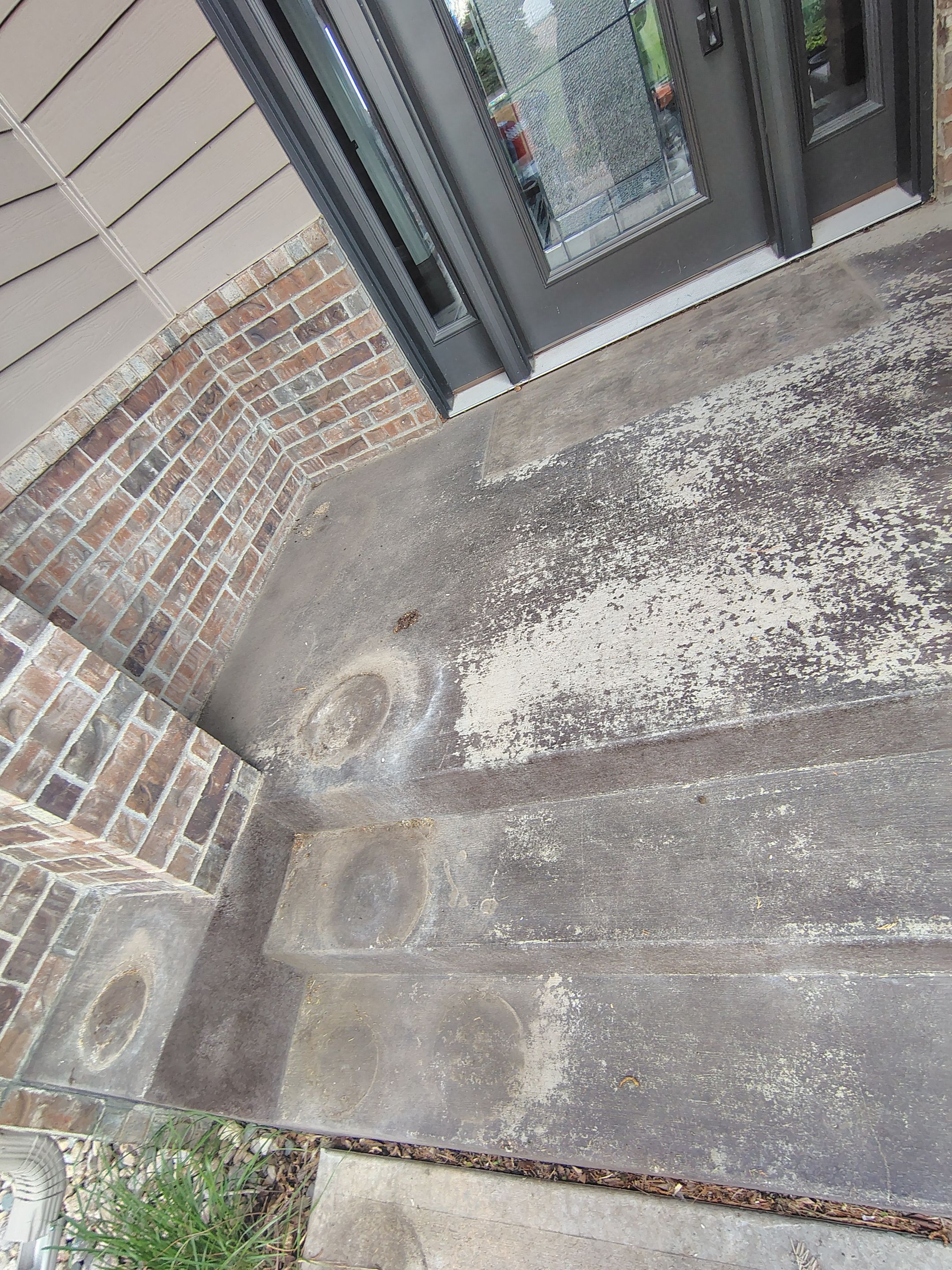 Front Porch Concrete Coating and Restoration in Harrisburg by Select Painting, Coatings & Garage Cabinets