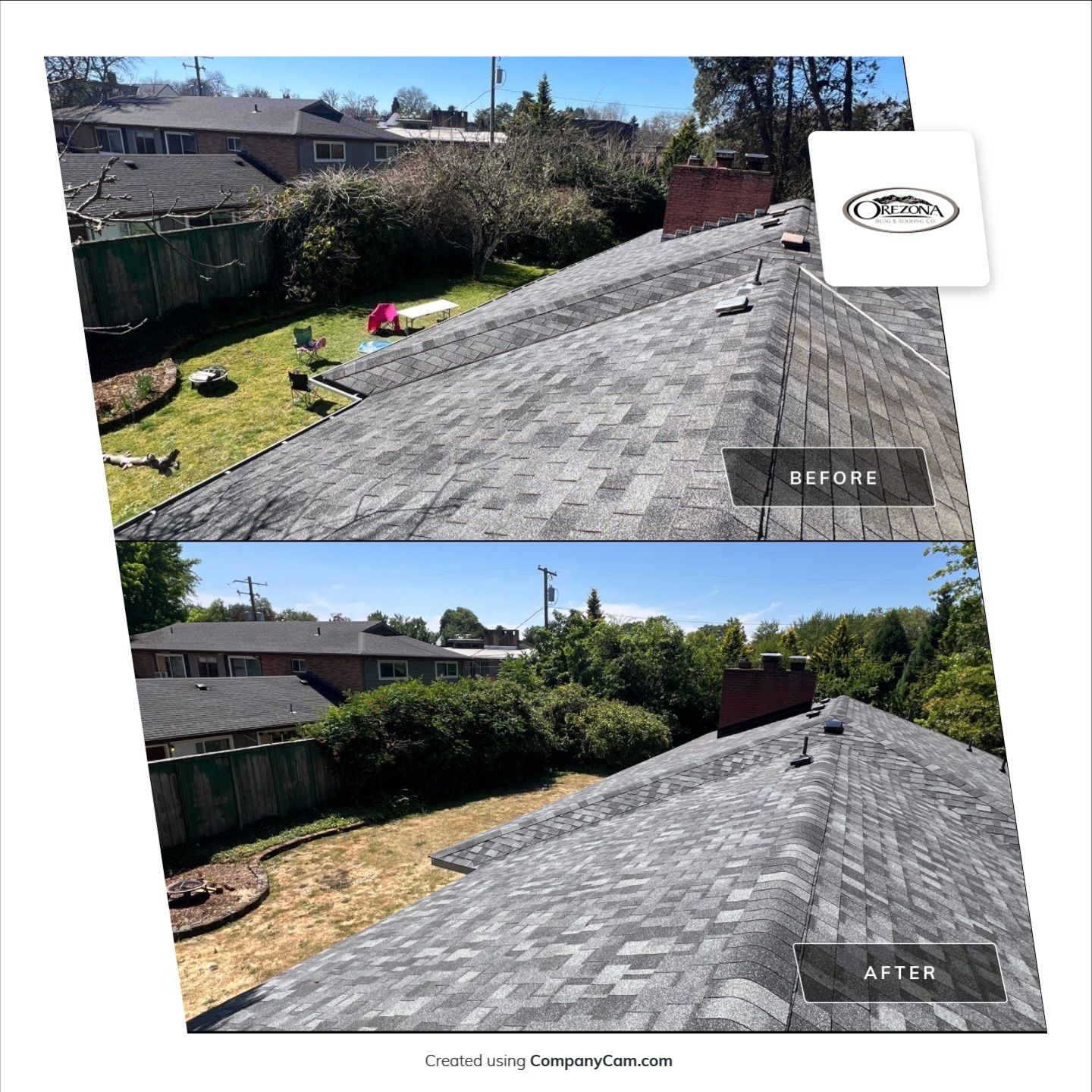 Residential Roofing Installation using IKO Dynasty (Color: Summit Grey) by Orezona Building & Roofing Company, Inc.
