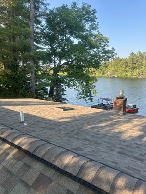 OC Roof Install On The Lake In Deerfield, New Hampshire