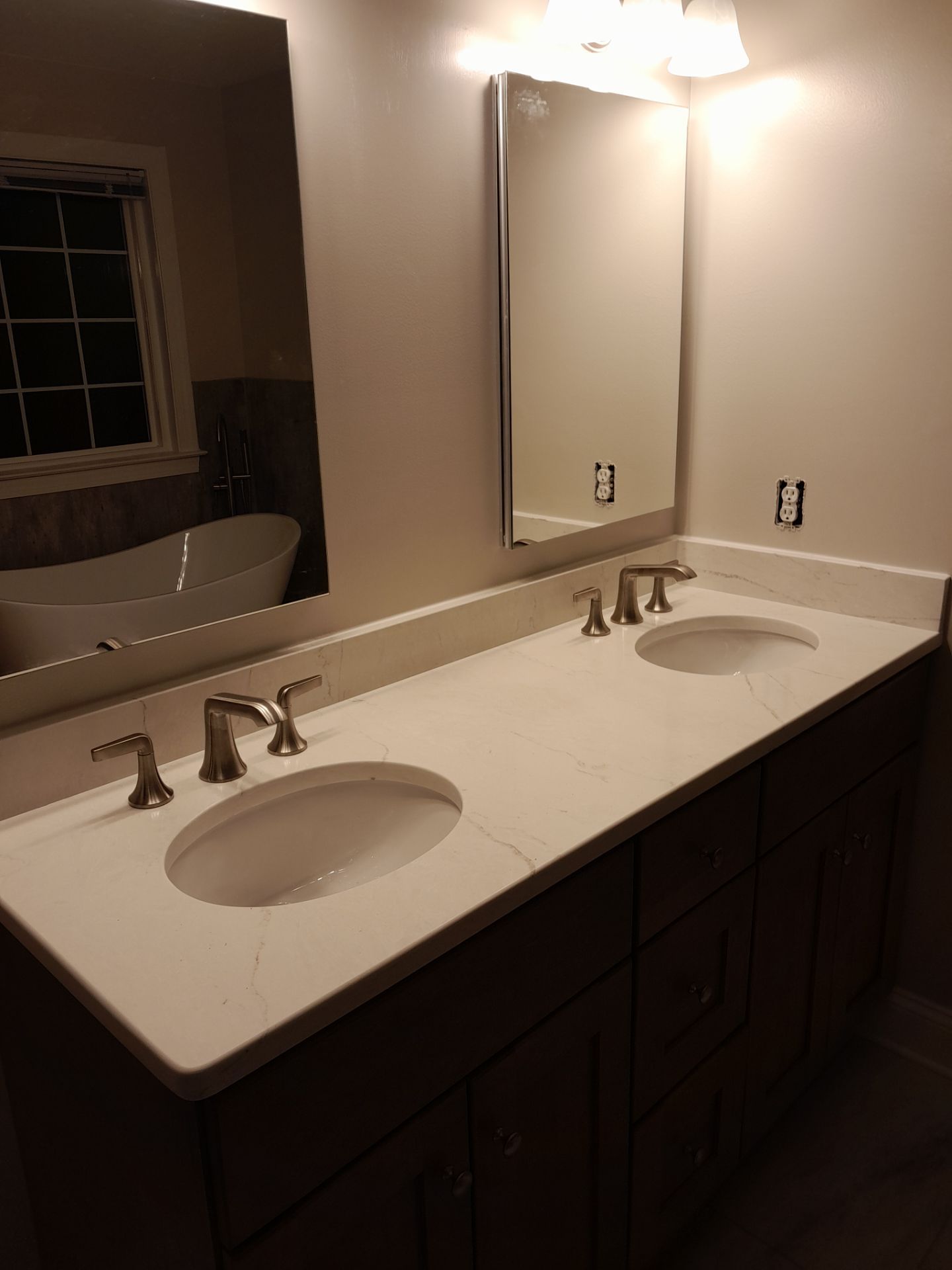 Complete master bathroom remodel/Full window replacement by Window Depot of Annapolis