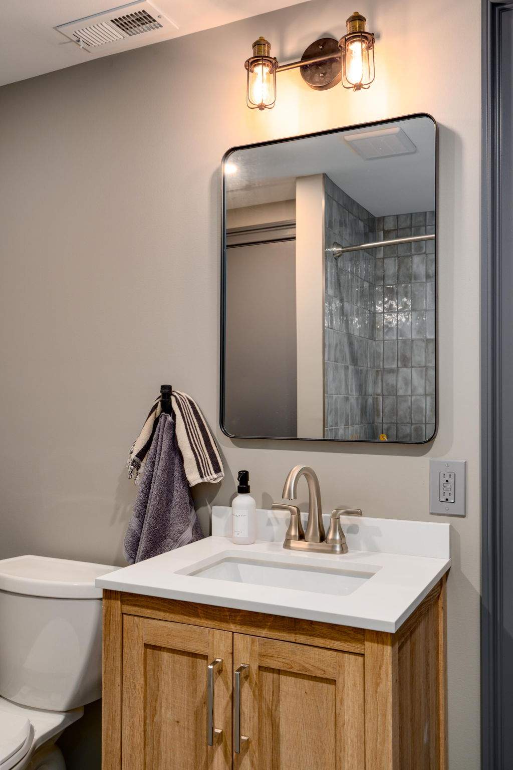 Basement Remodel using Open Ceiling at the Murphy's by MCL Carpentry and Construction