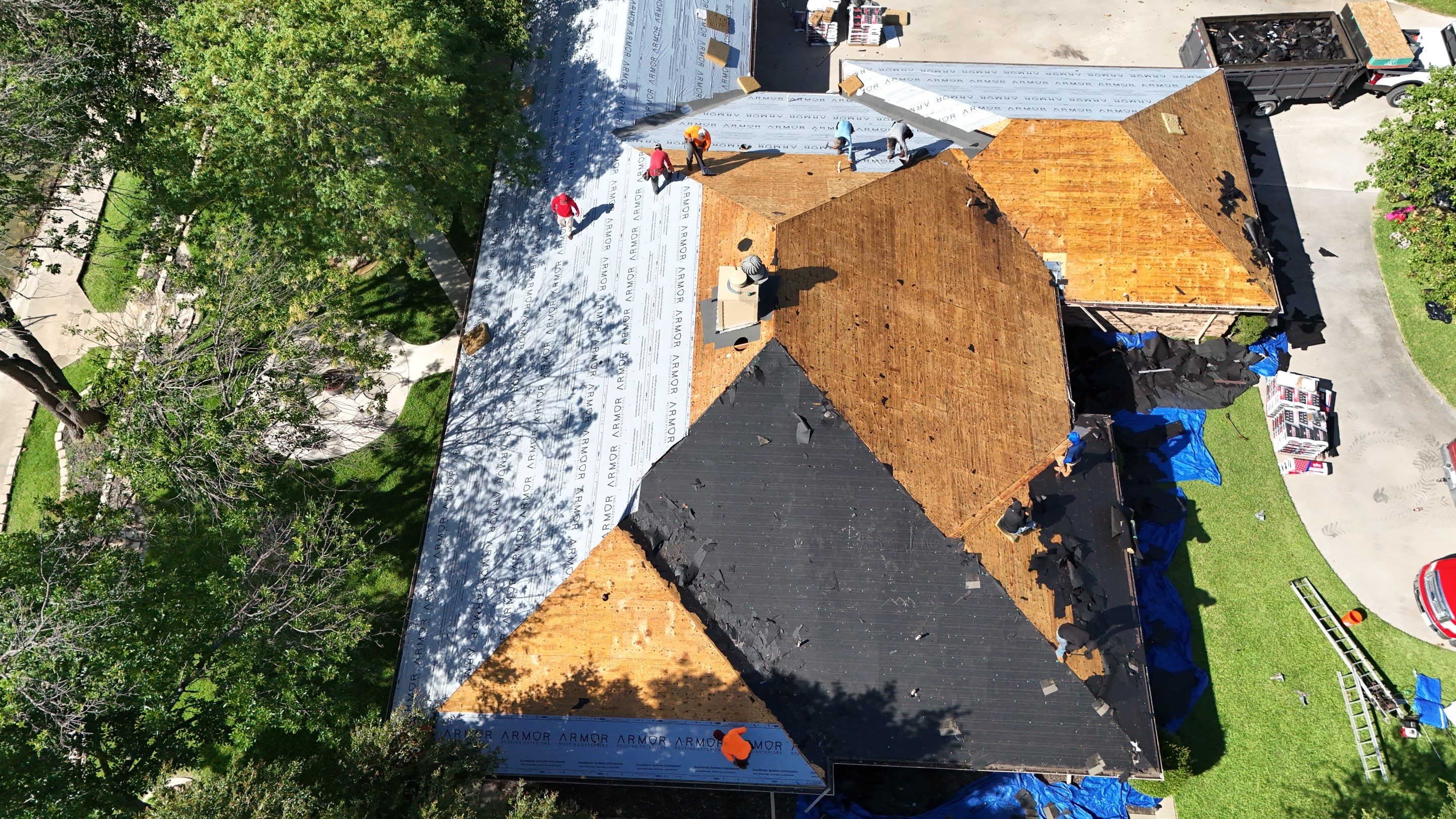 Full Architectural Shingle Roof Replacement and Chimney Repair in Runaway Bay by Armor Roofing | Exteriors